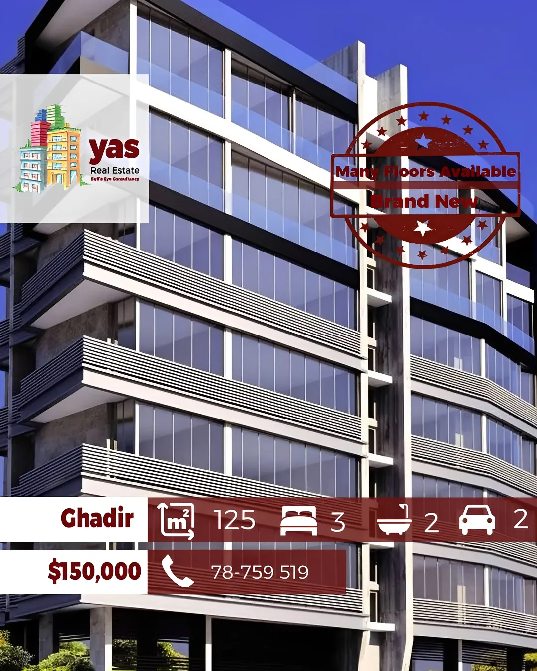 Apartment for Sale in Ghadir - 3 bed, 2 bath