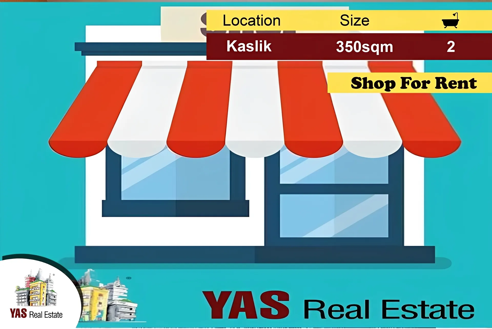 Shop for rent in Kaslik