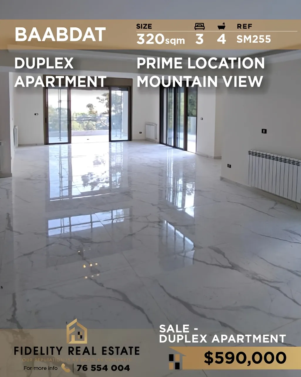 Duplex for sale in Baabdat, Lebanon