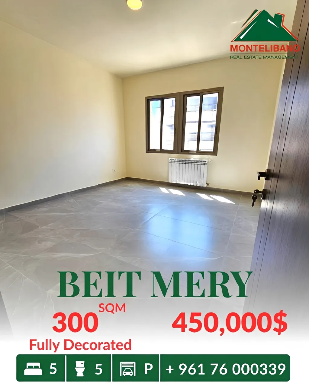 Apartment for sale in Beit Meri, Lebanon
