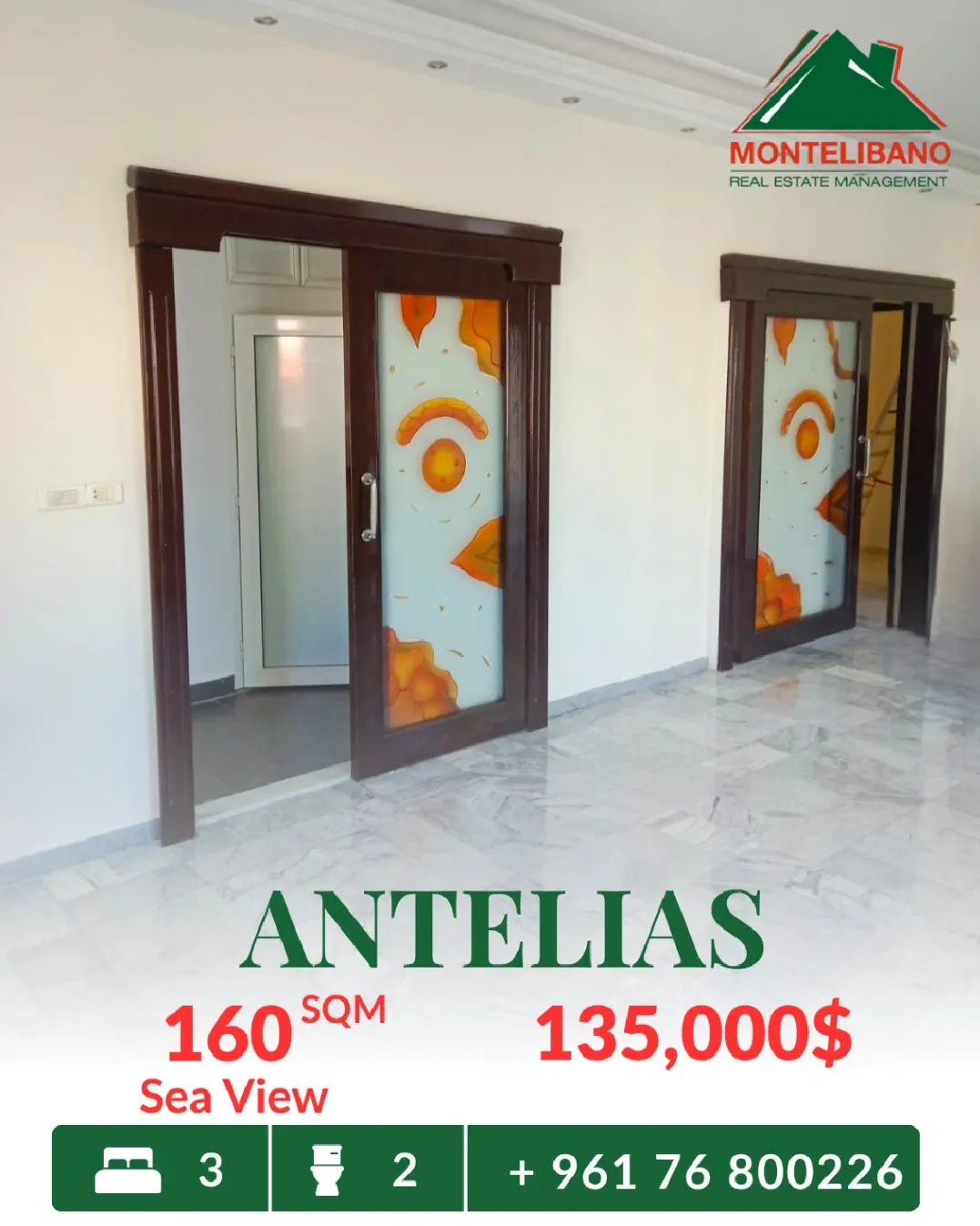 Apartment for sale in Antelias, Lebanon