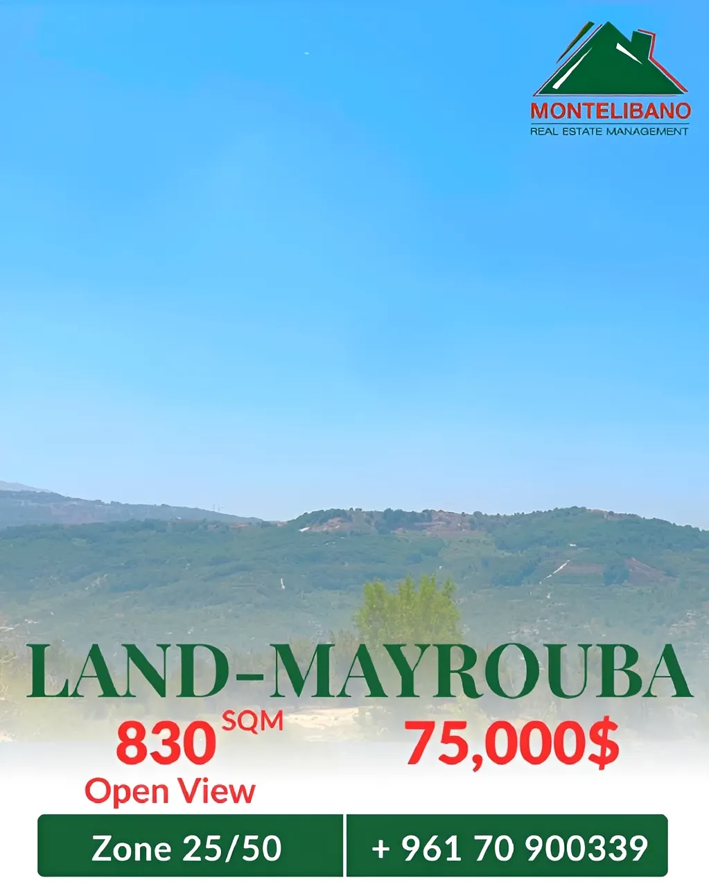 Residential Land for sale in Mayrouba, Lebanon