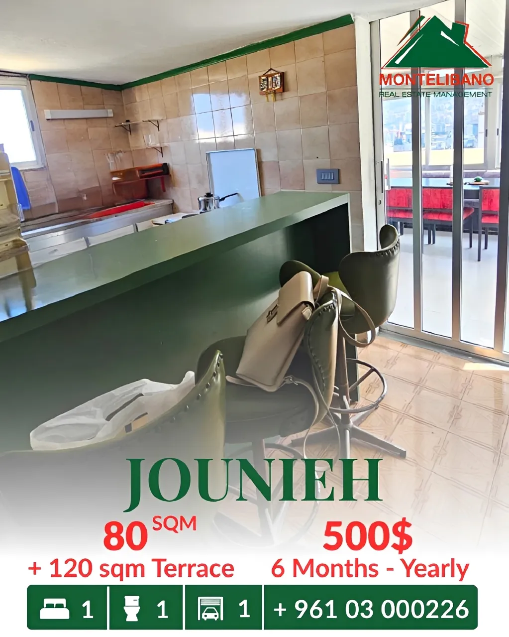 Apartment for rent in Jounieh, Lebanon