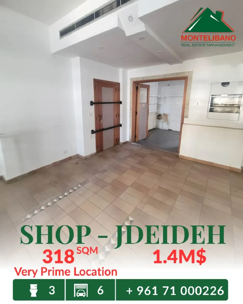 Shop for sale in Jdeideh, Lebanon