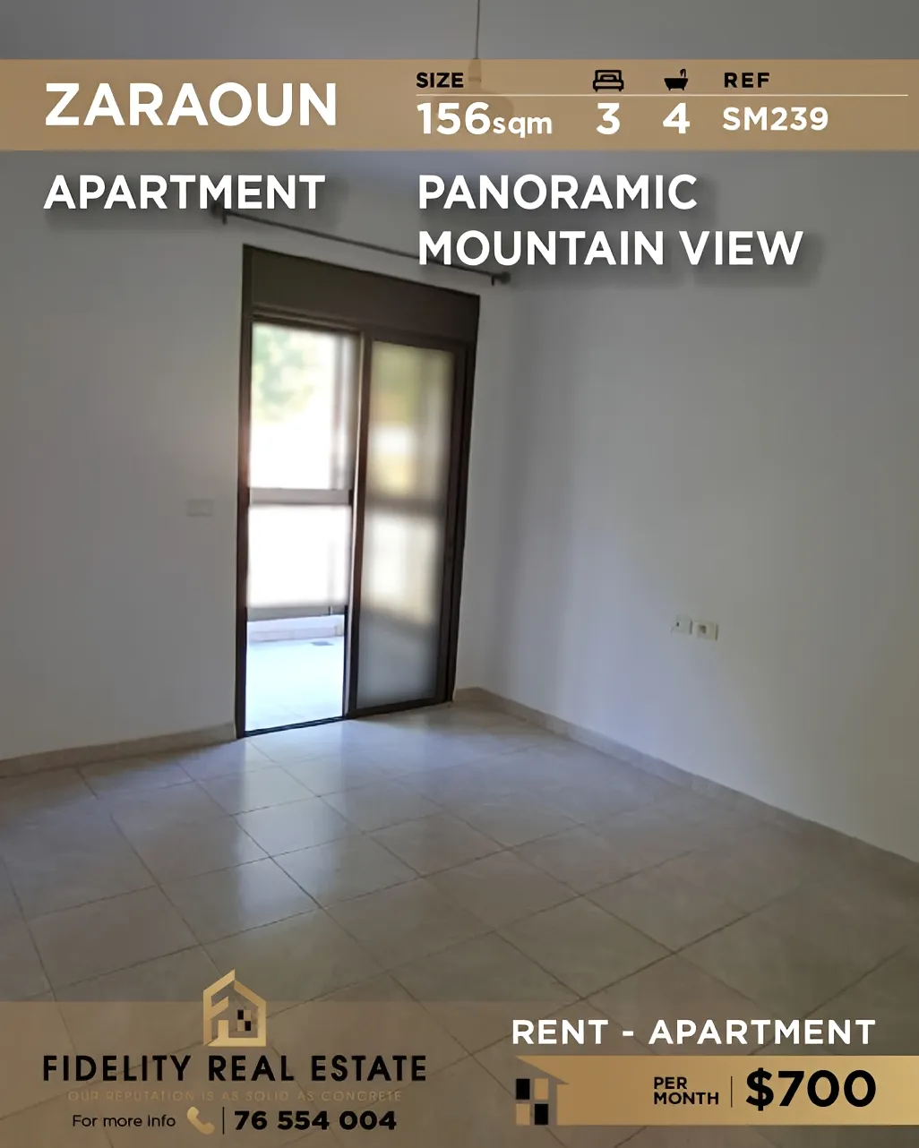 Apartment for rent in Zaraoun, Lebanon - 3 bed, 4 bath