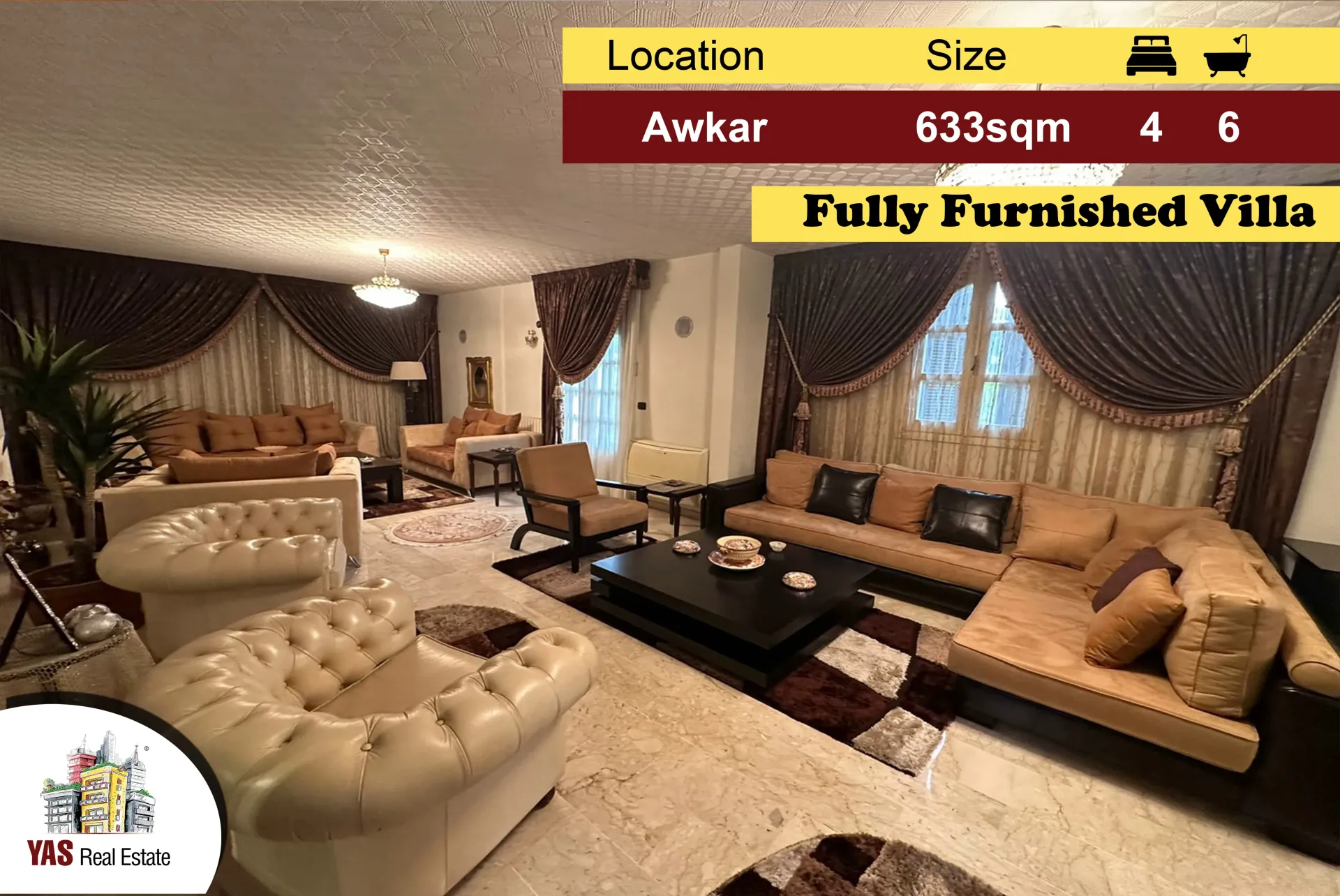 Villa for Sale in Beit Aaoukar - 4 bed, 6 bath