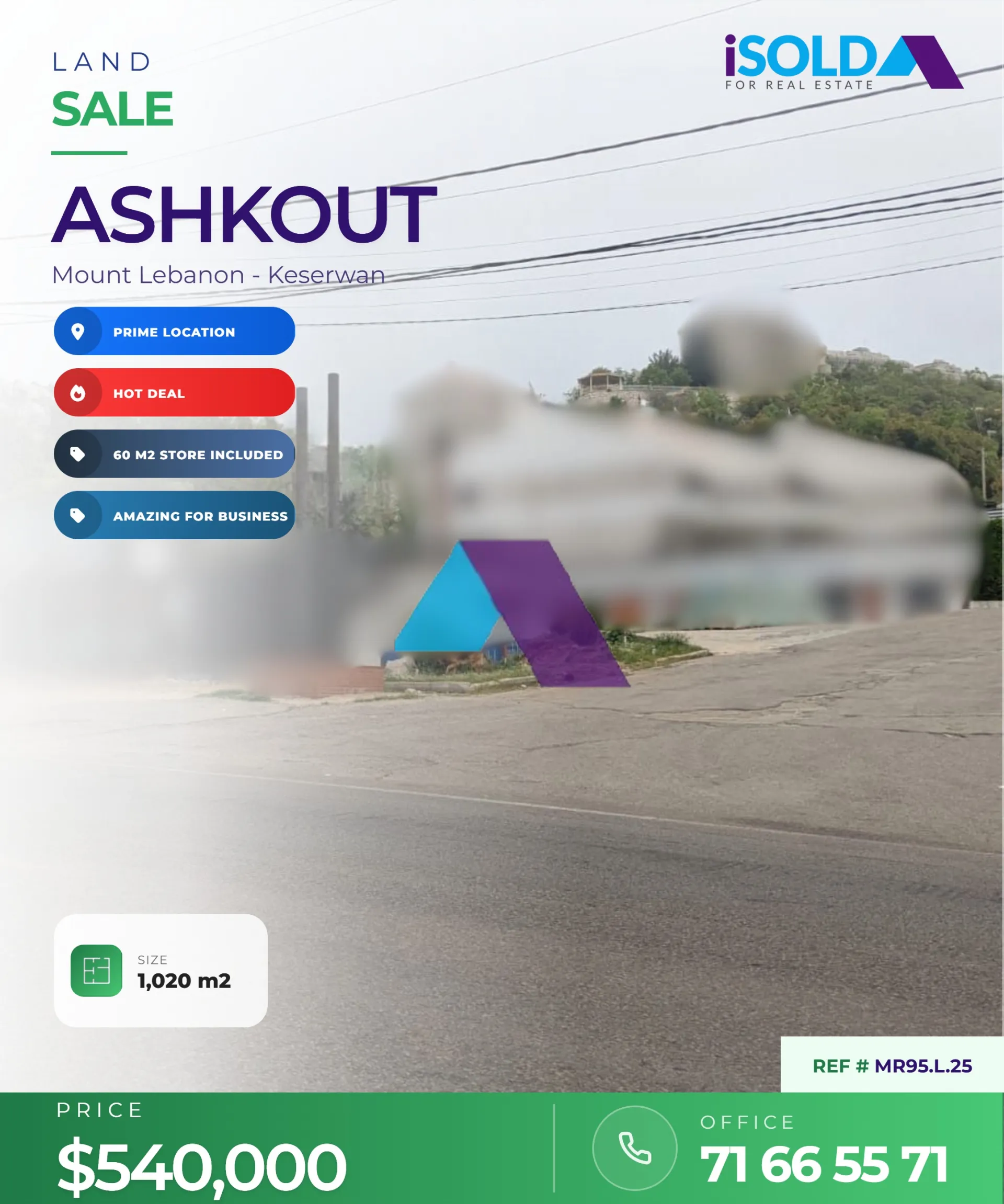 Commercial Land for sale in Aachqout, Lebanon