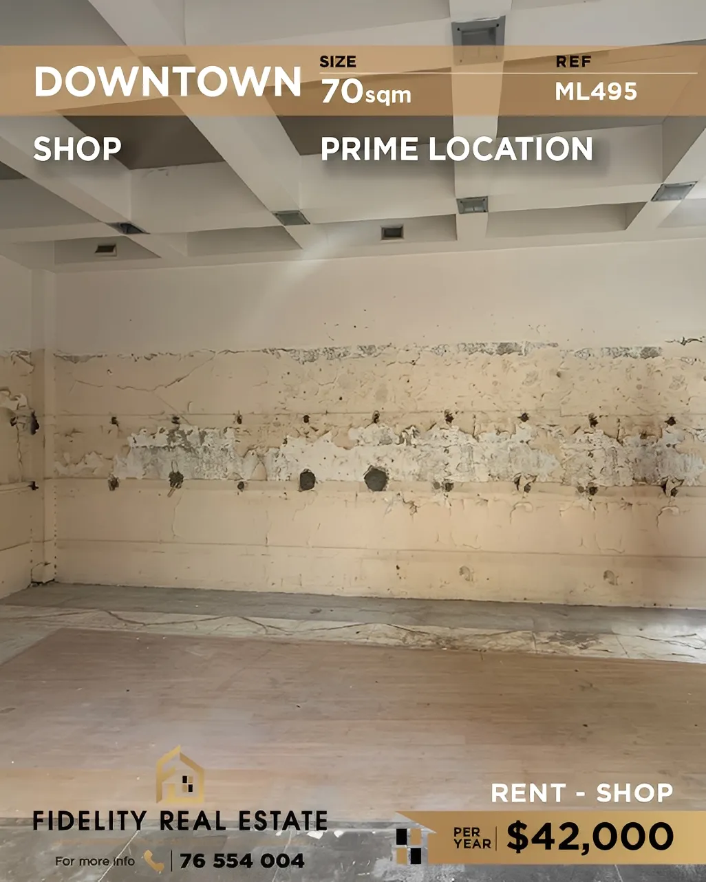 Shop for Rent in Downtown, beirut