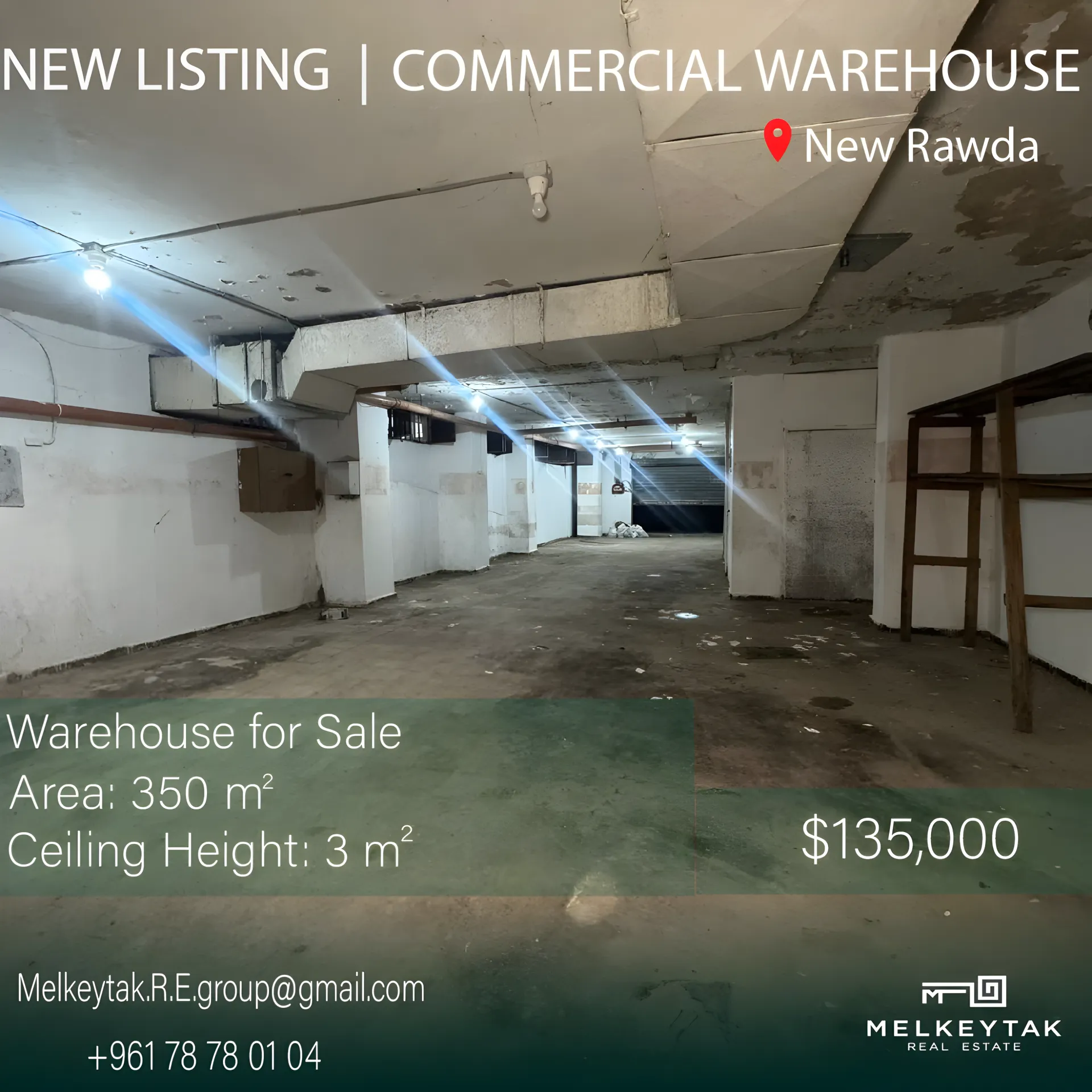 Warehouse for sale in Rawda, Metn, Lebanon