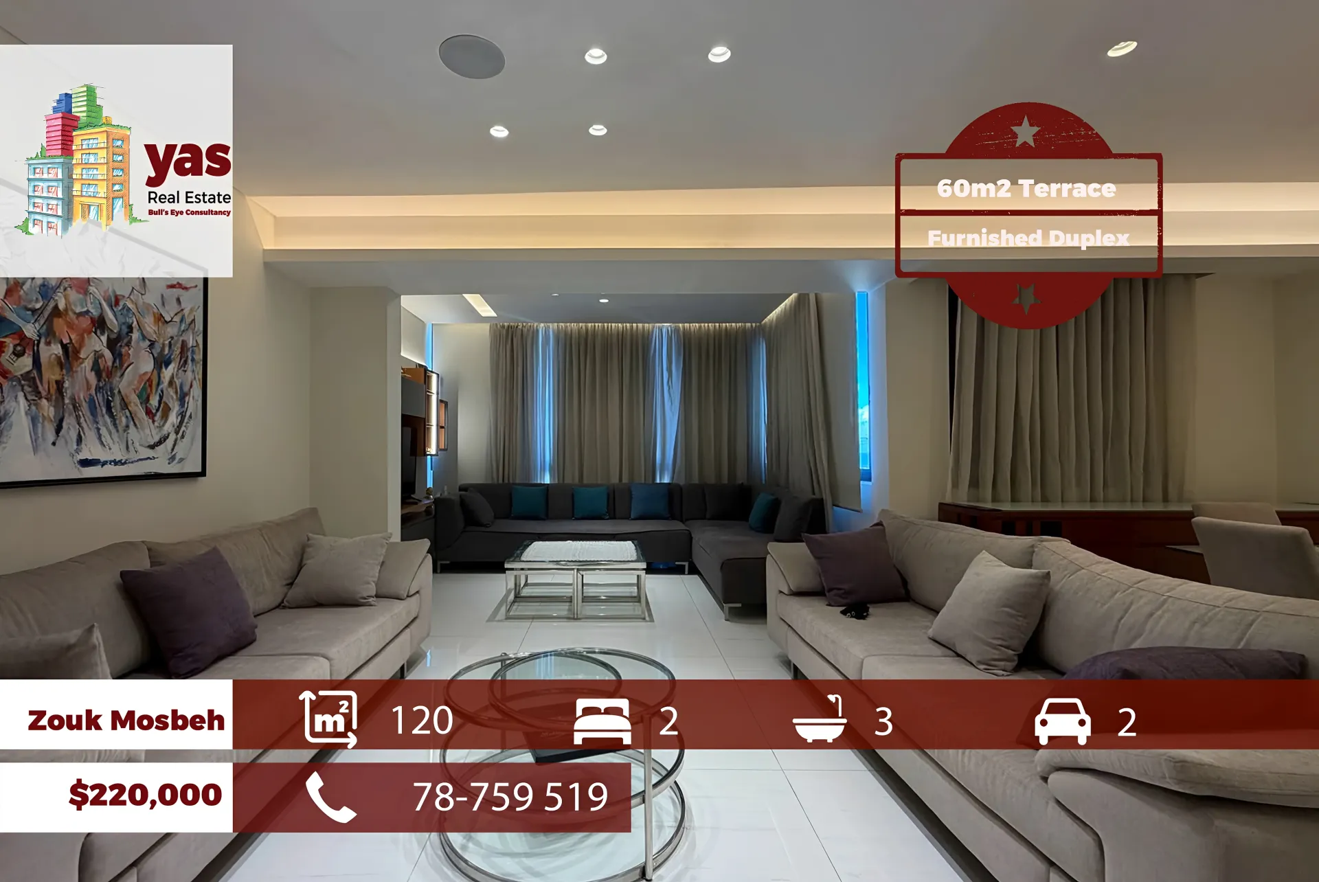 Apartment for Sale in Zouk Mosbeh