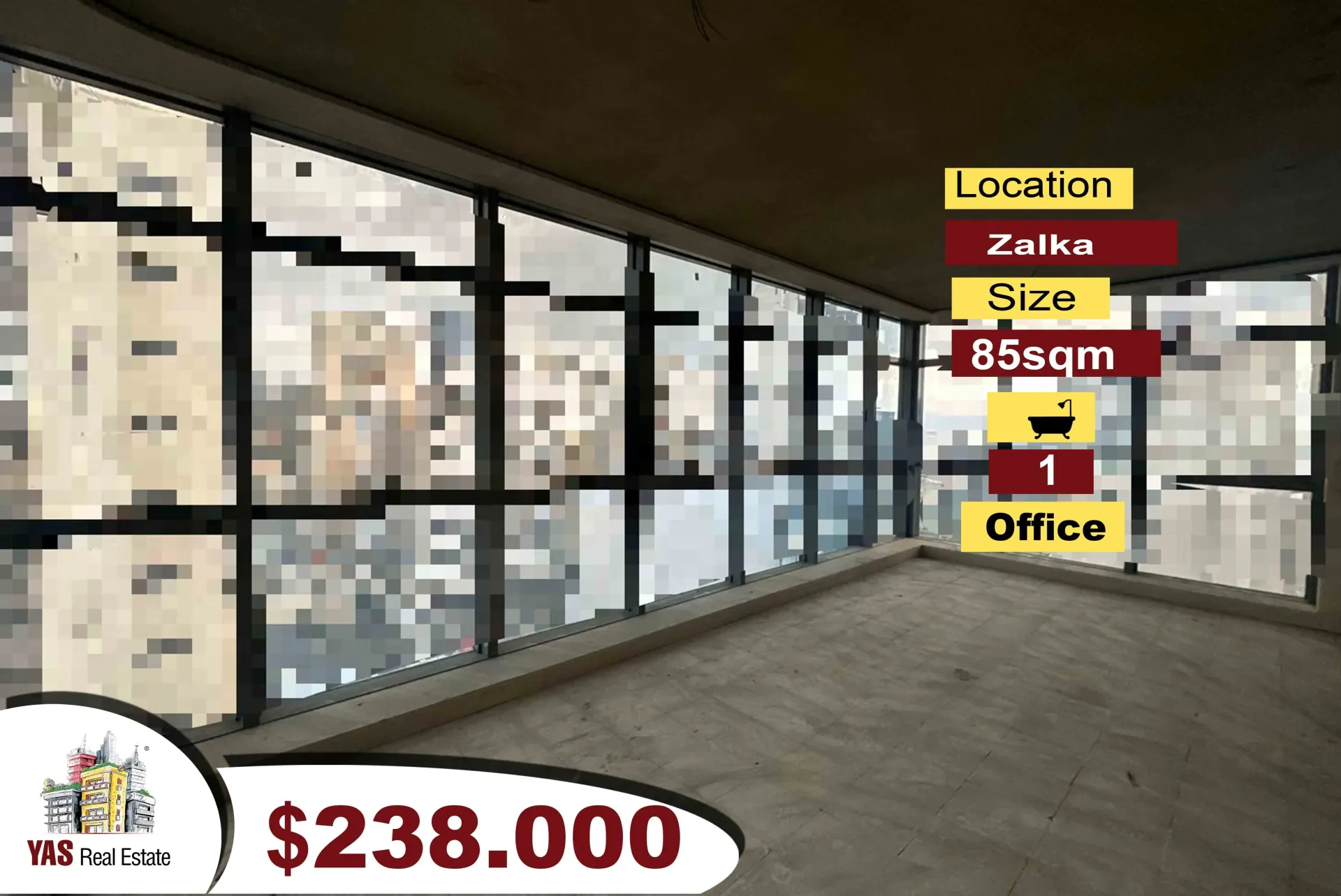 Office for Sale in Zalqa