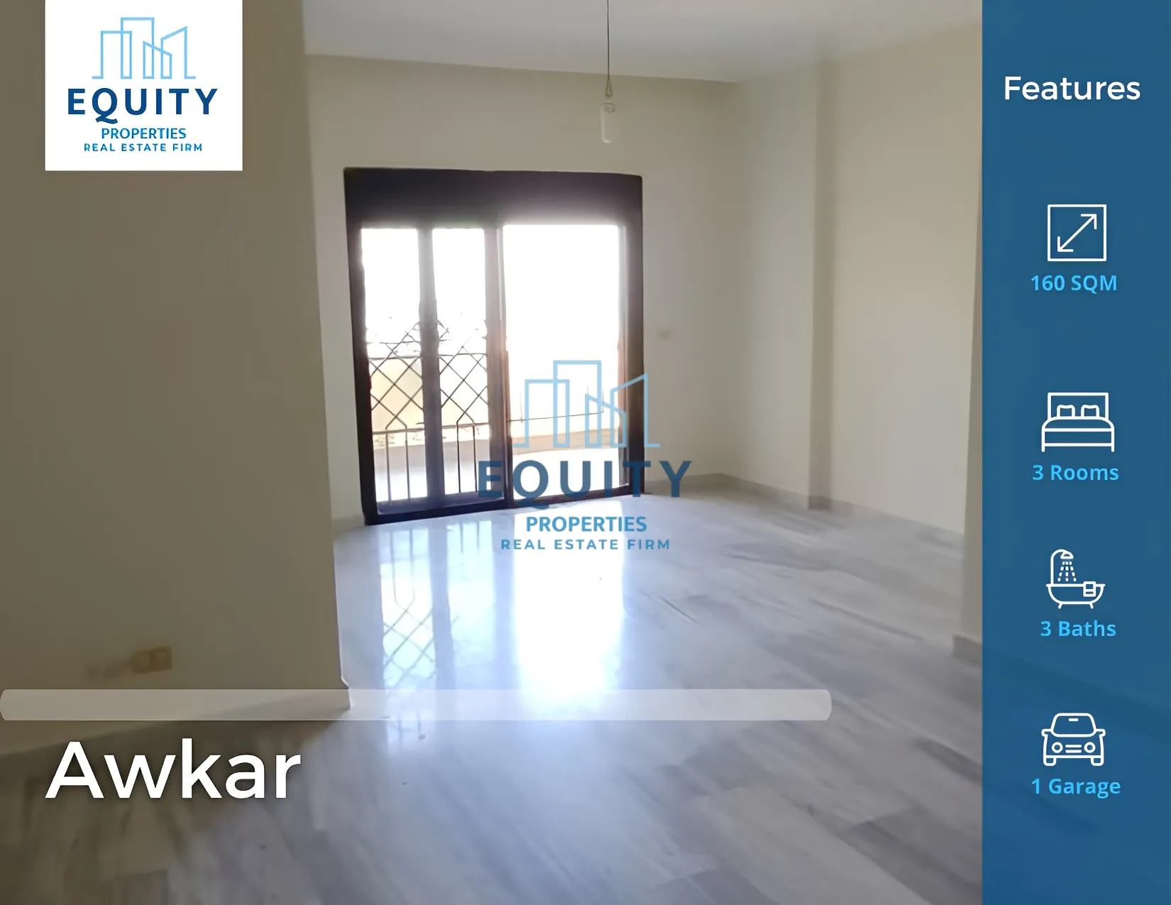 Apartment for Rent in Awkar - 3 bed, 3 bath