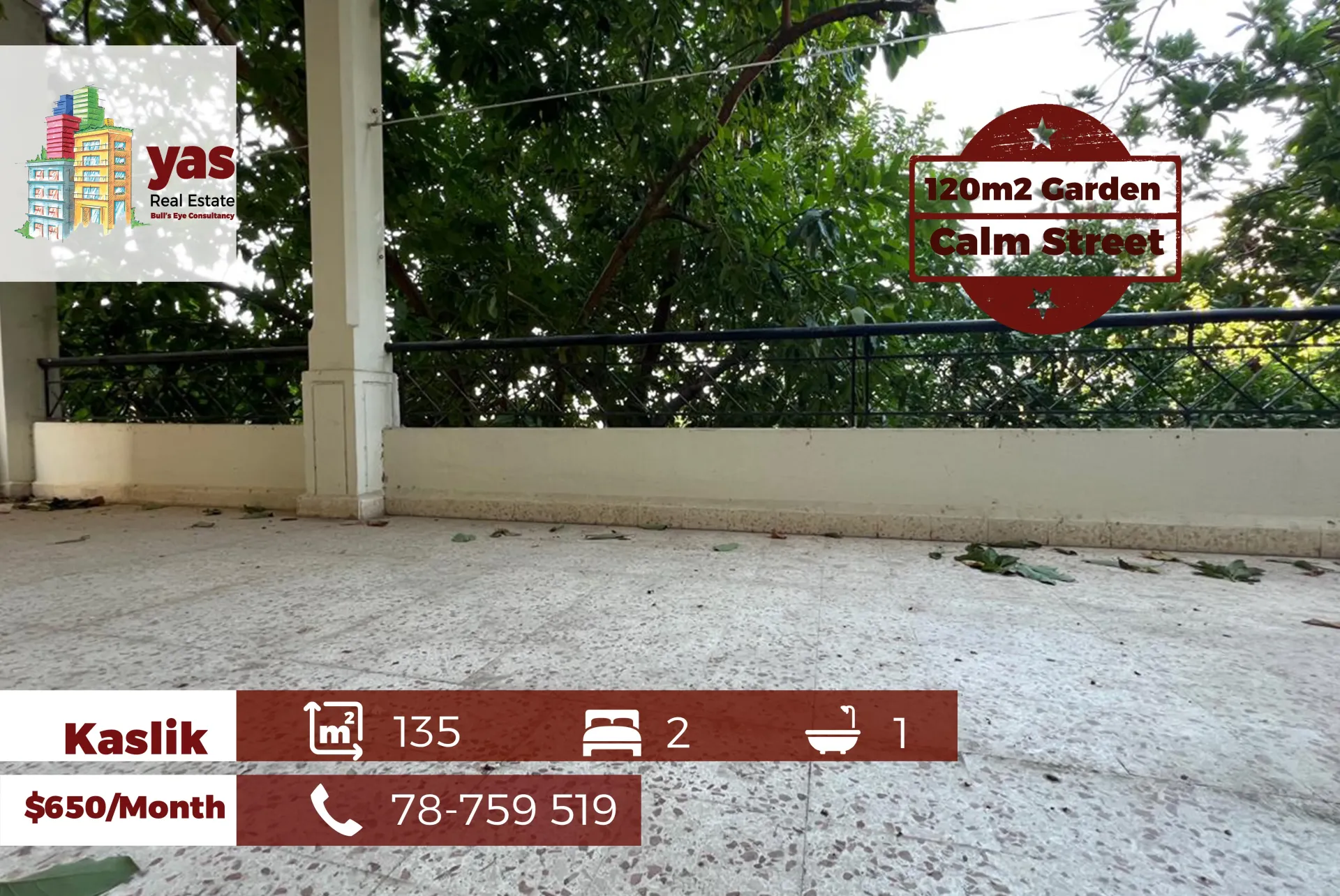 Apartment for Rent in Kaslik