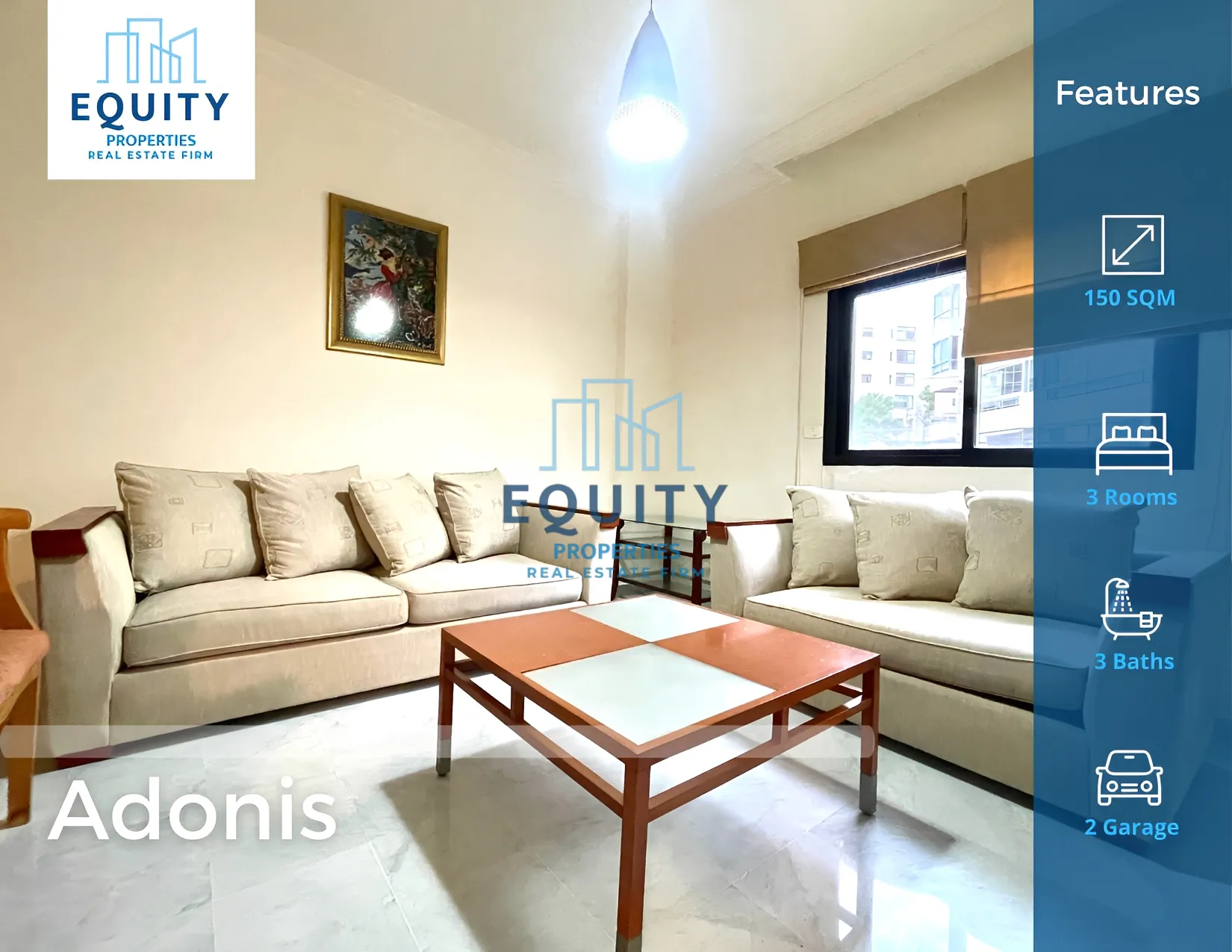 Apartment for Rent in Adonis - 3 bed, 3 bath