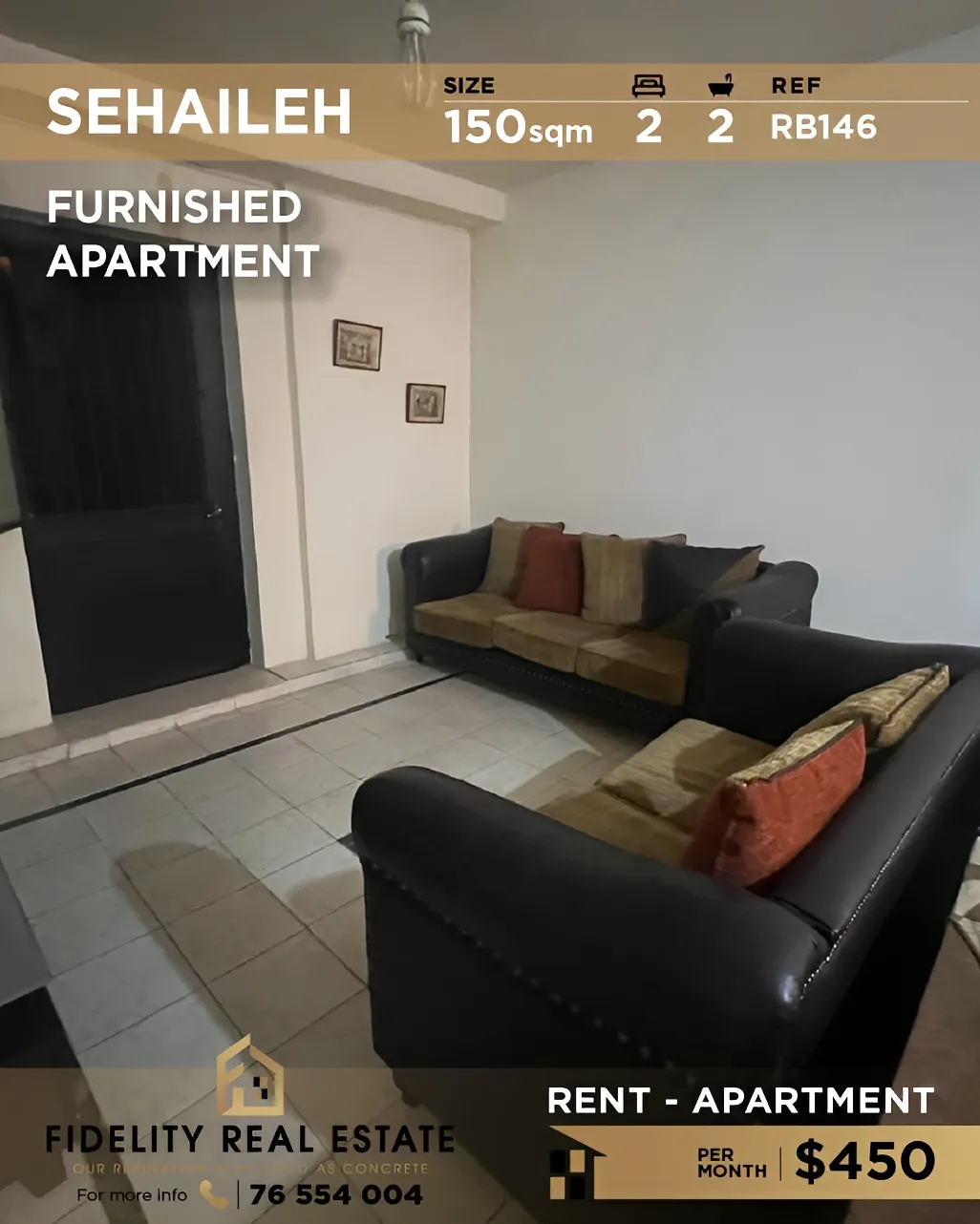 Apartment for rent in Sehayleh, Lebanon