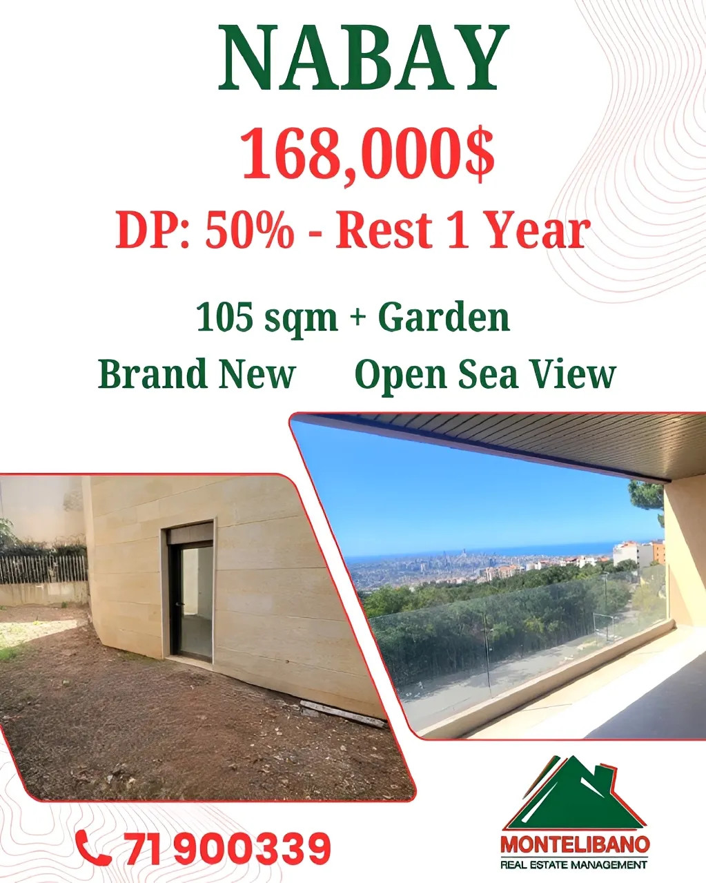 Apartment for sale in Nabiyeh, Lebanon - 2 bed, 2 bath