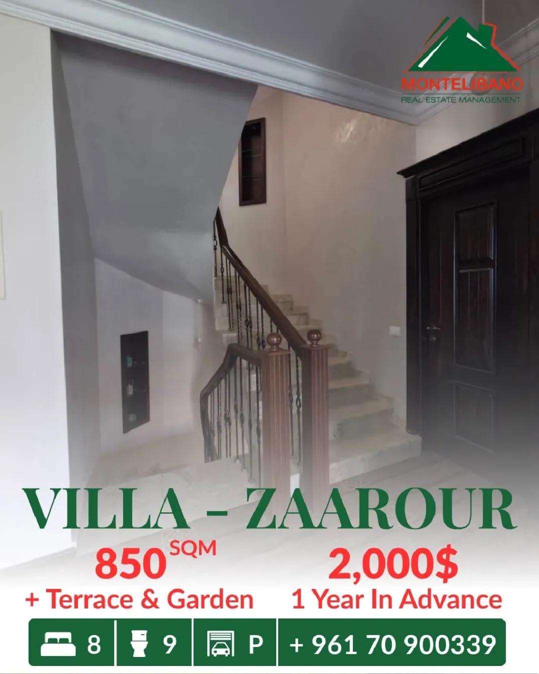 Villa for rent in Zaarour, Lebanon, Lebanon