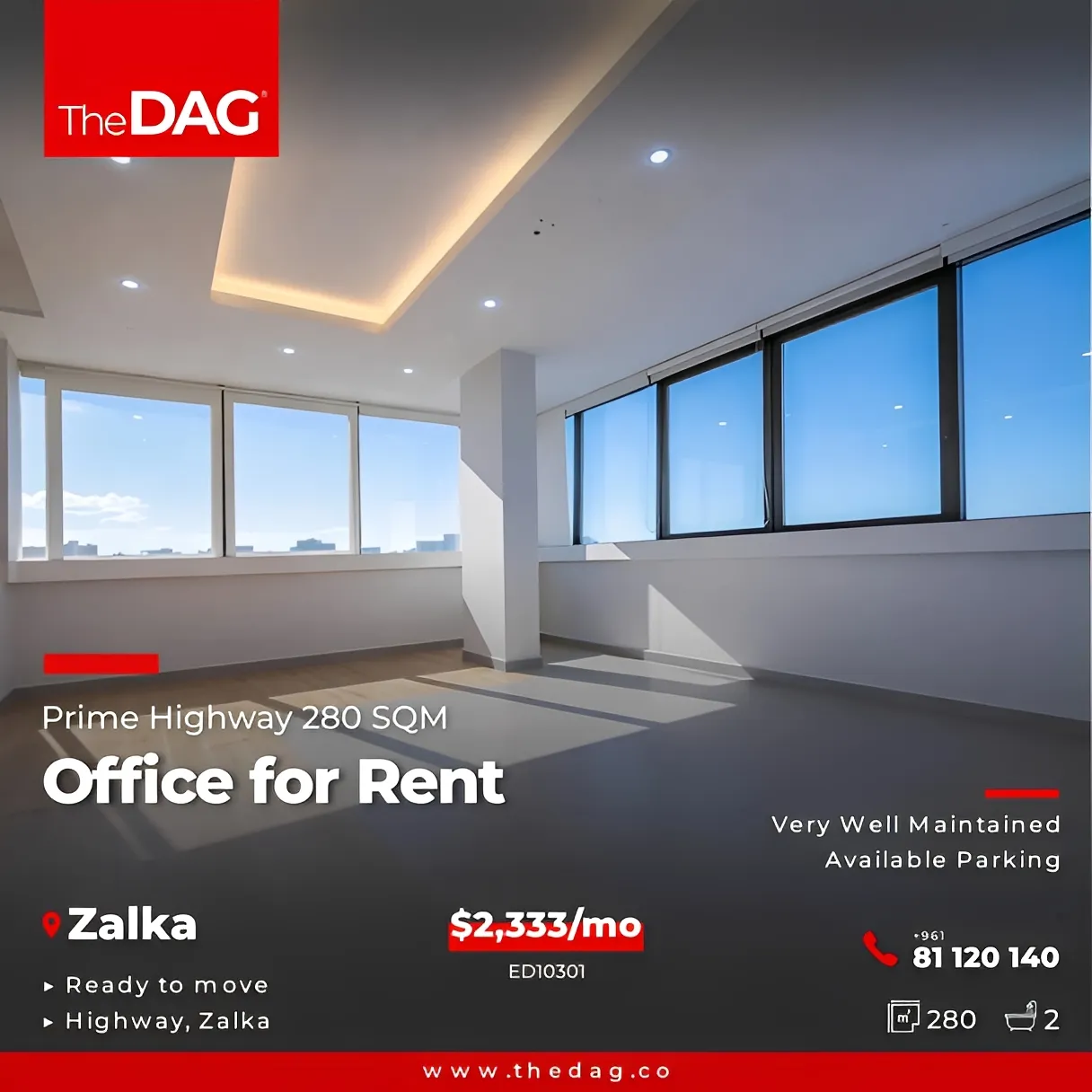 Office for Rent in Zalqa, Lebanon
