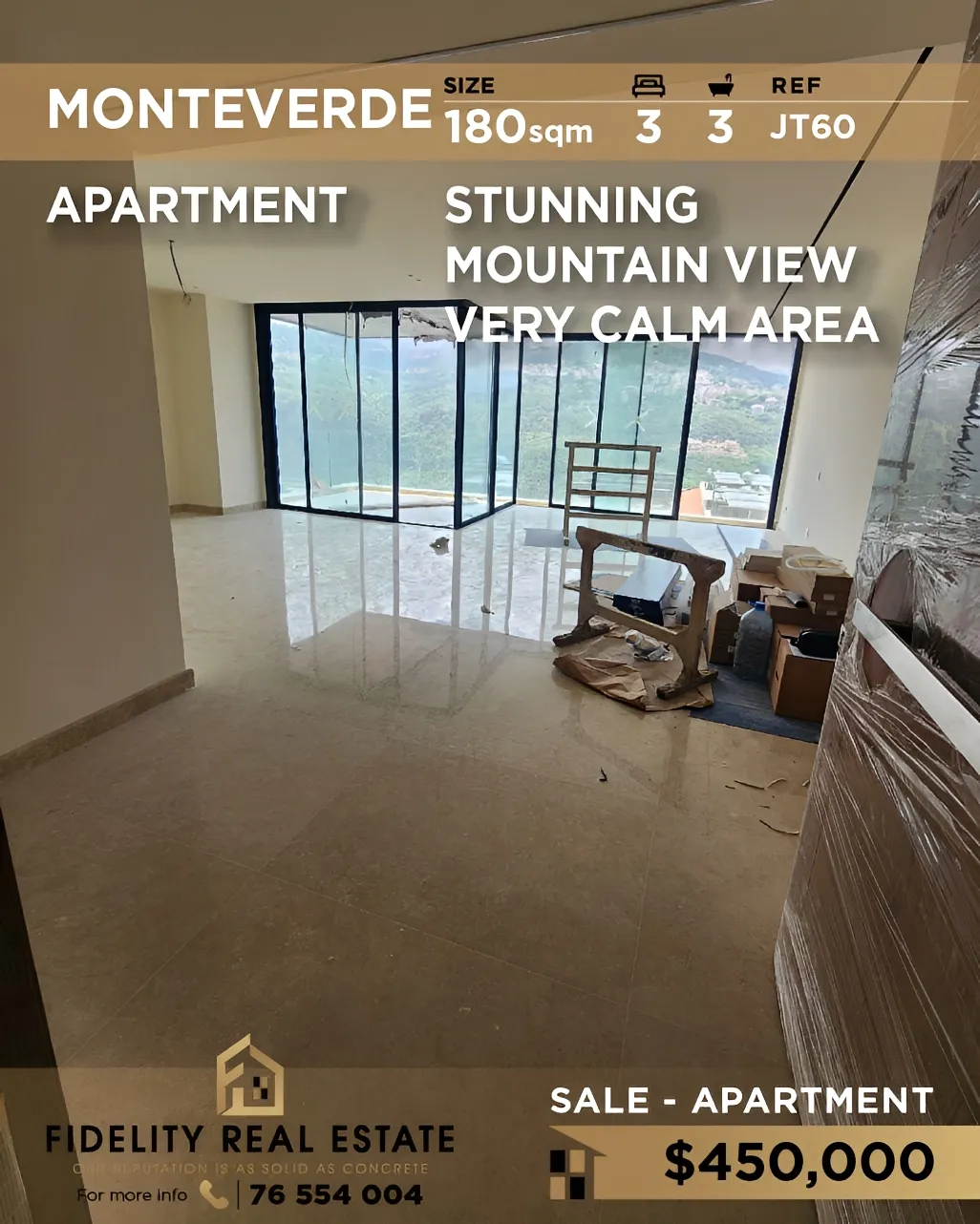 Apartment for sale in Monteverde Main Street، Lebanon - 3 bed, 3 bath