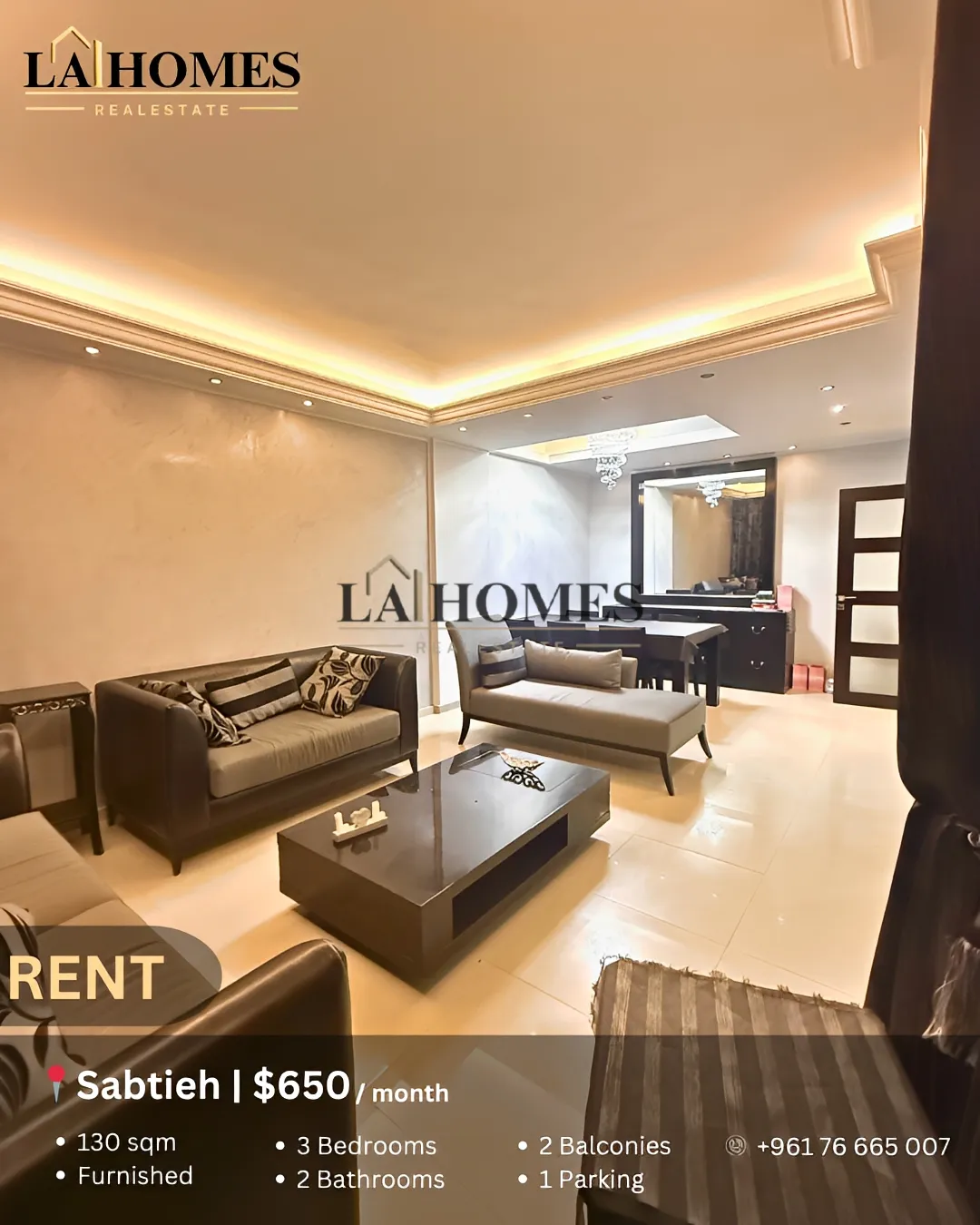 Apartment for rent in Sabtiyeh, lebanon - 3 bed, 2.0 bath