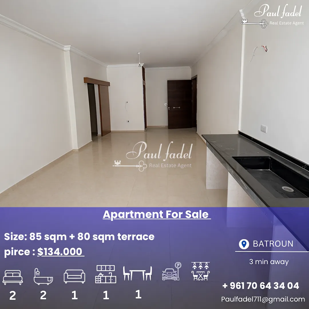 Apartment for sale in Batroun, lebanon