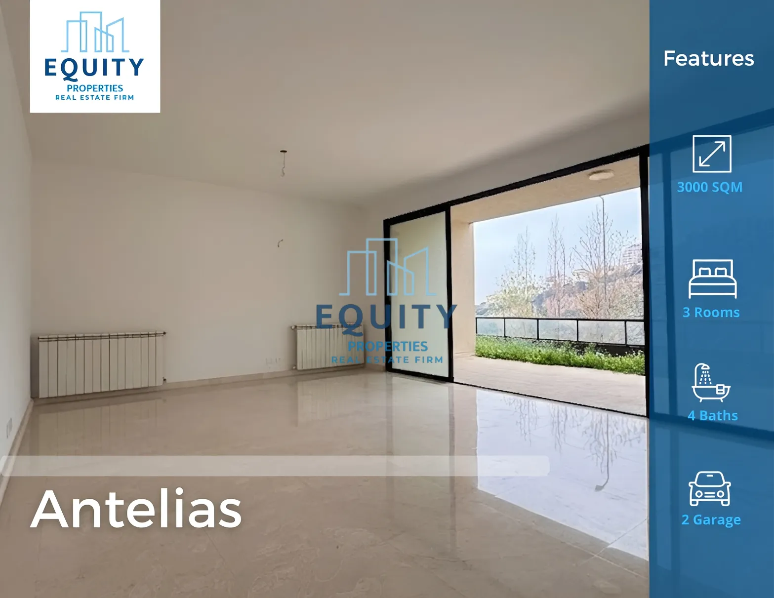 Apartment for sale in Antelias, Lebanon - 3 bed, 4 bath