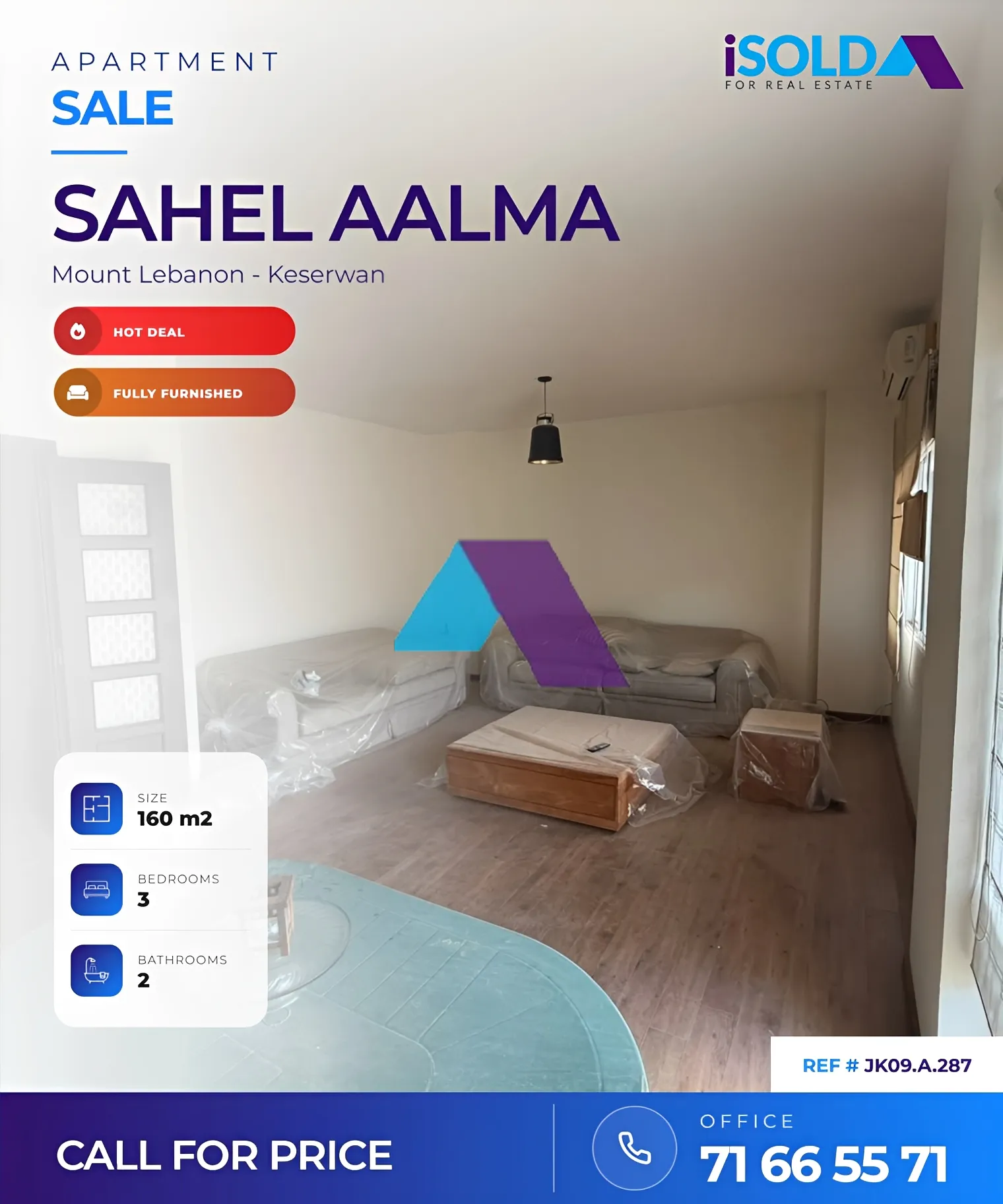 Apartment for sale in Sahel Aalma