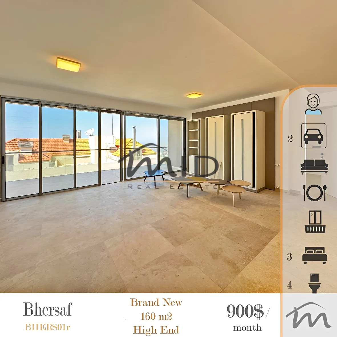 Apartment for rent in Bharsaf, lebanon