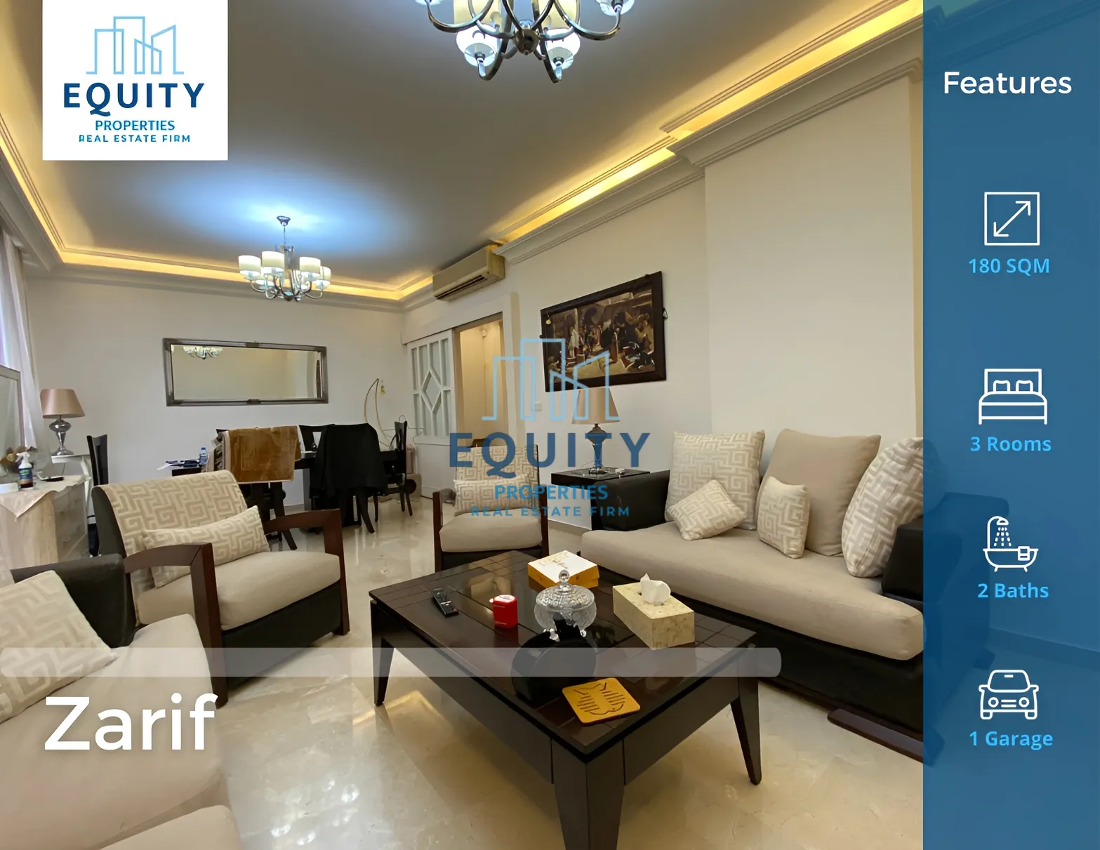 Apartment for sale in Zarif, Bayrut, Lebanon