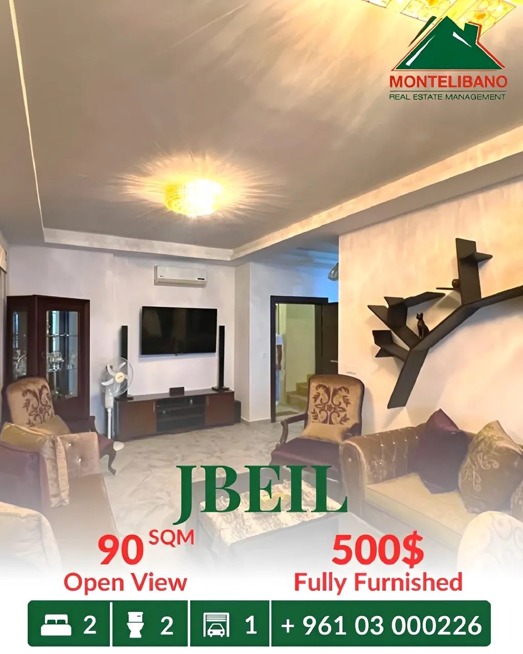 Apartment for rent in Jbeil, Lebanon