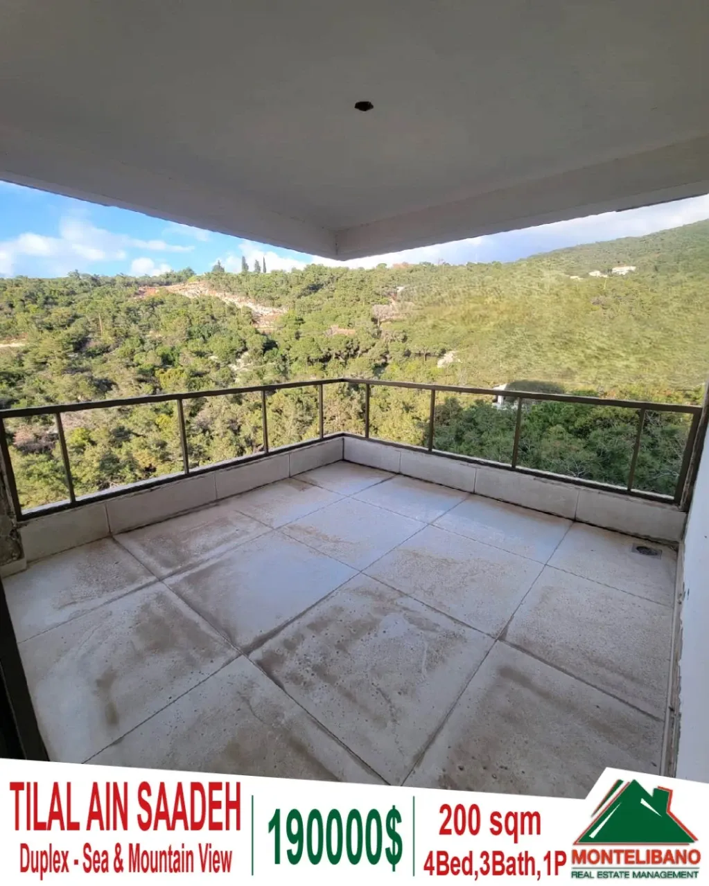 Apartment for sale in Tilal Ain Saadeh, Metn, Lebanon - 4 bed, 3 bath