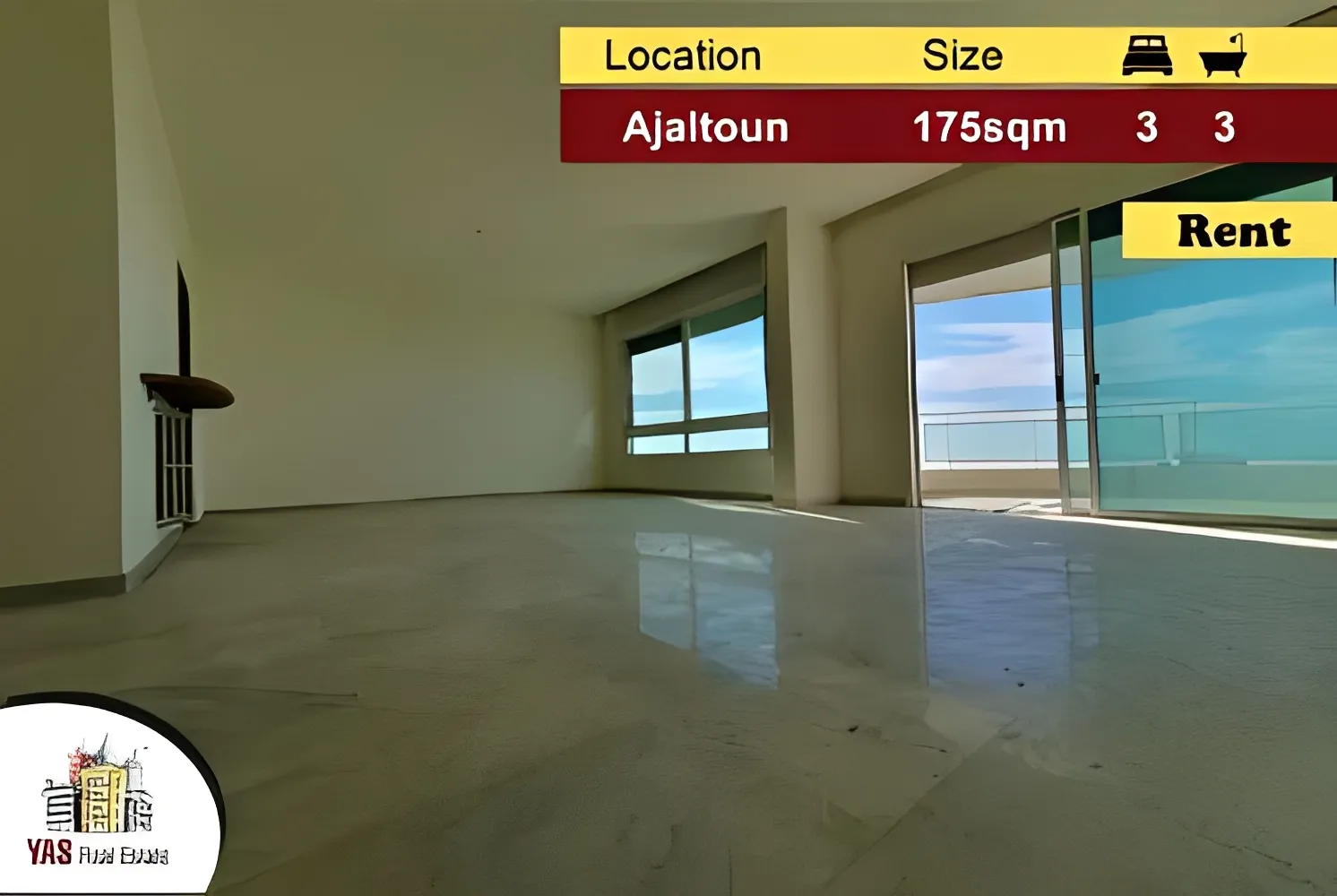 Apartment for Rent in Ajaltoun - 3 bed, 3 bath