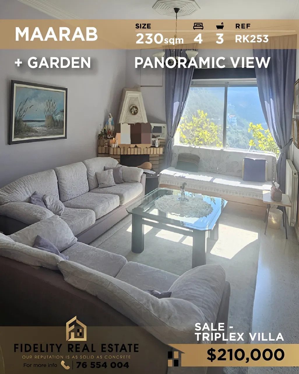 Apartment for sale in Maarab, Lebanon