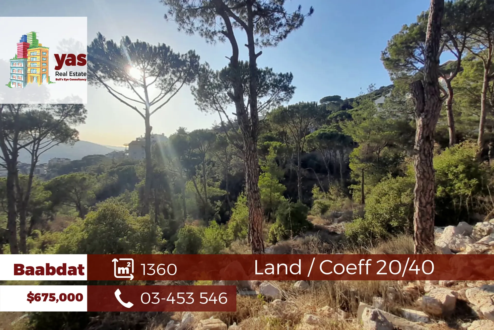 Land for Sale in Baabdat