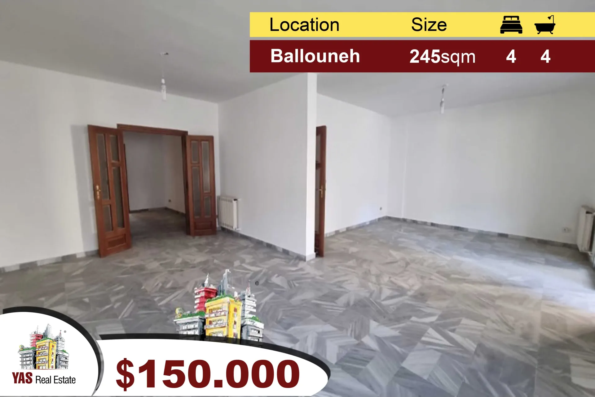 Apartment for Sale in Ballouneh