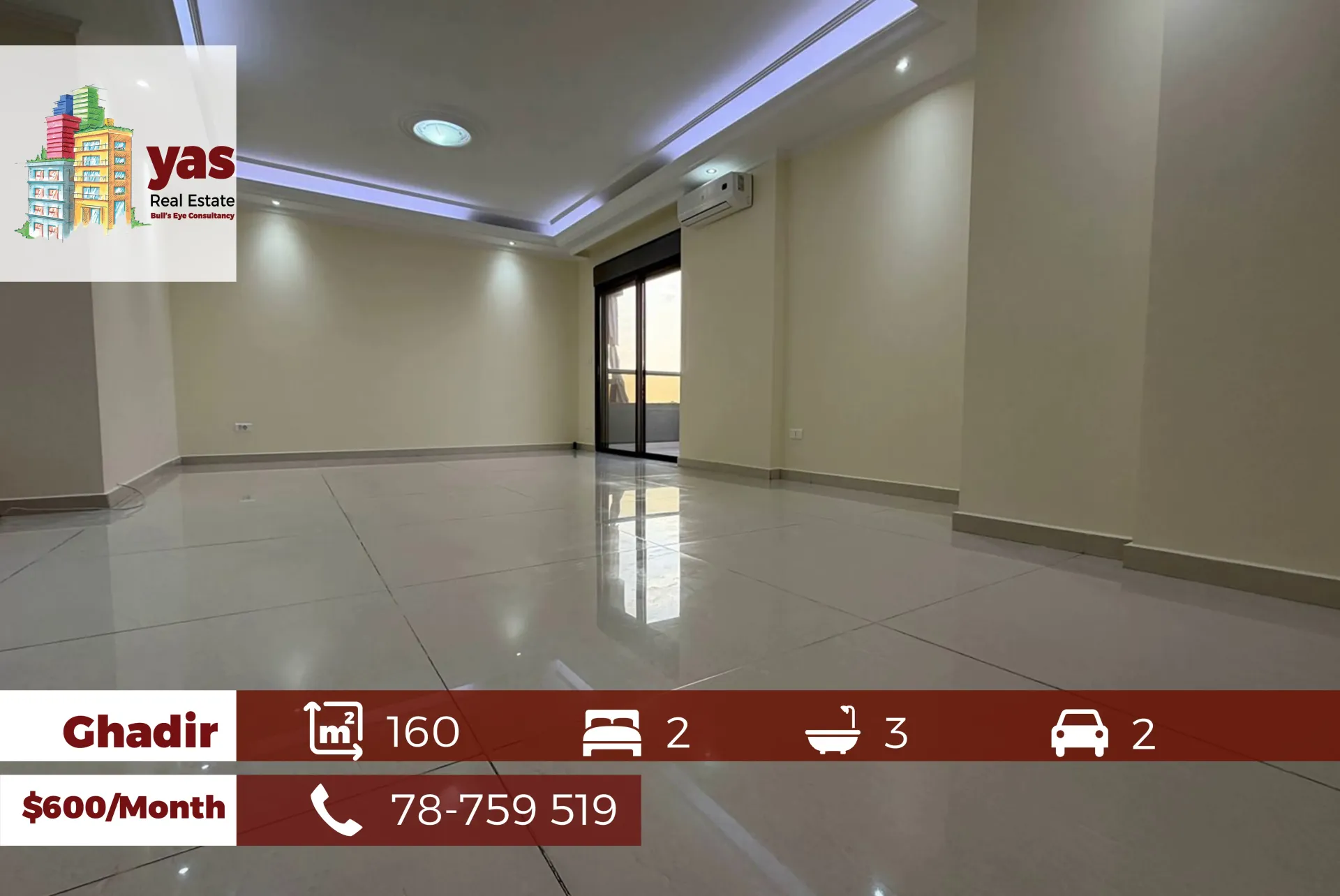 Apartment for Rent in Ghadir - 2 bed, 3 bath