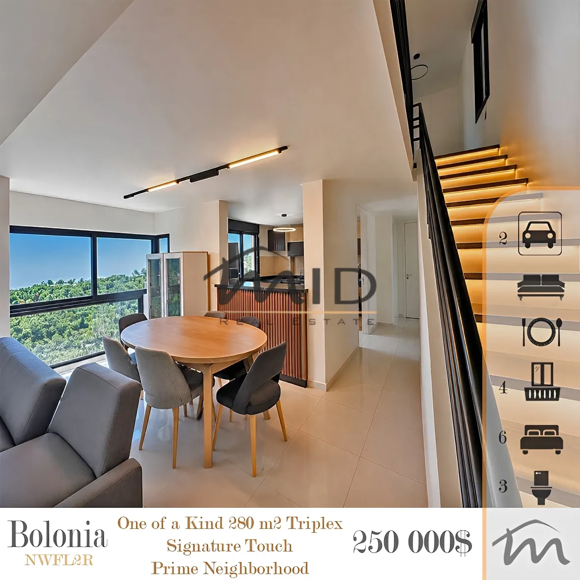 Triplex for sale in Bolonia, mrouj, lebanon