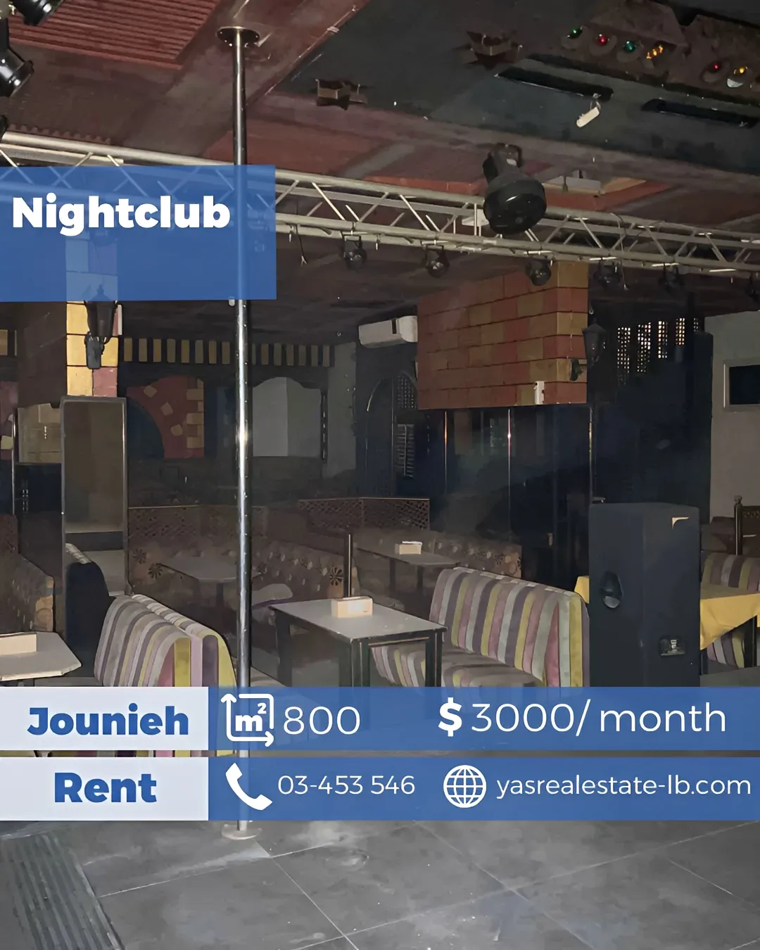 Restaurant for rent in Jounieh