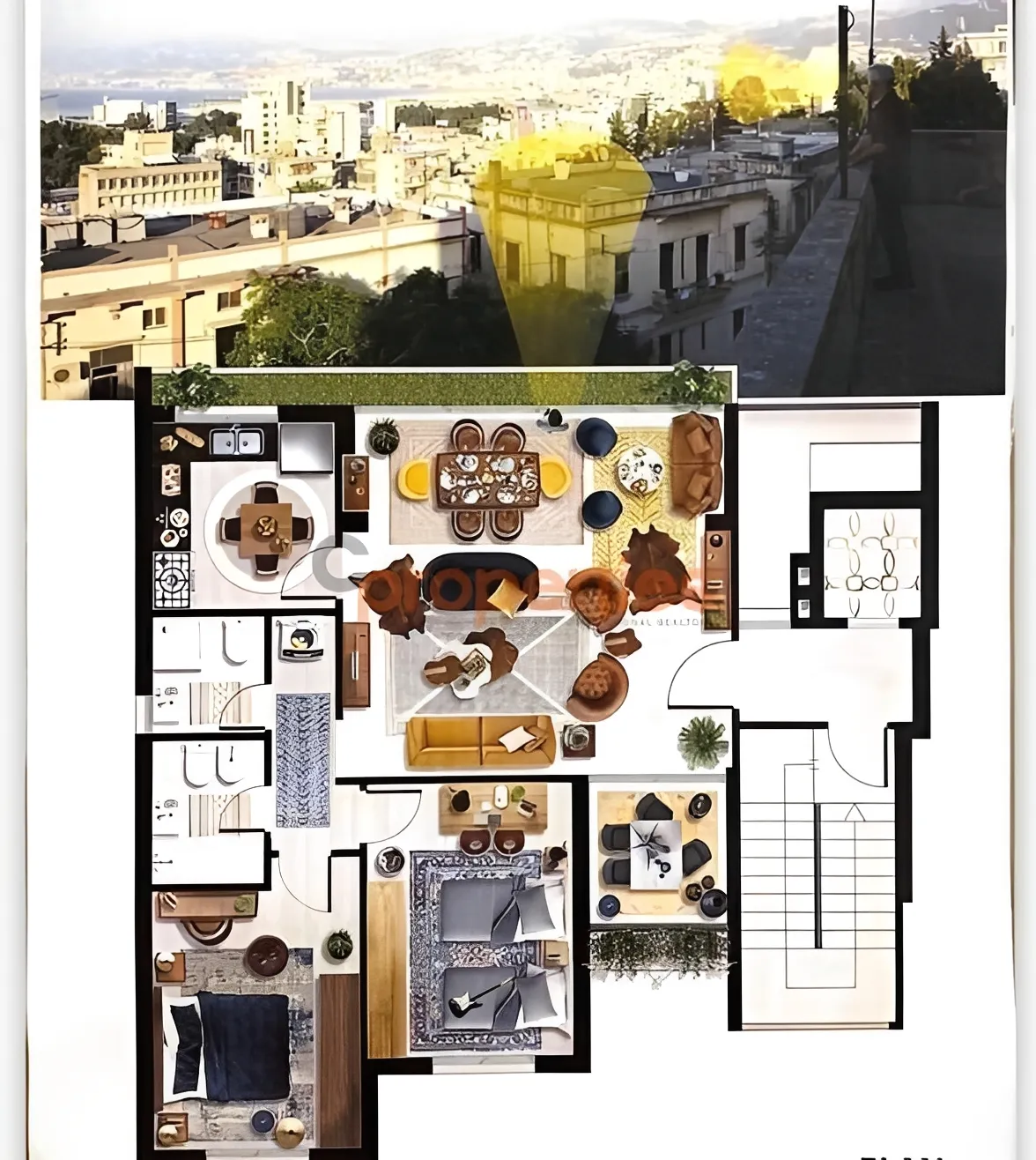 Apartment for Sale in Achrafieh - 2 bed, 2 bath