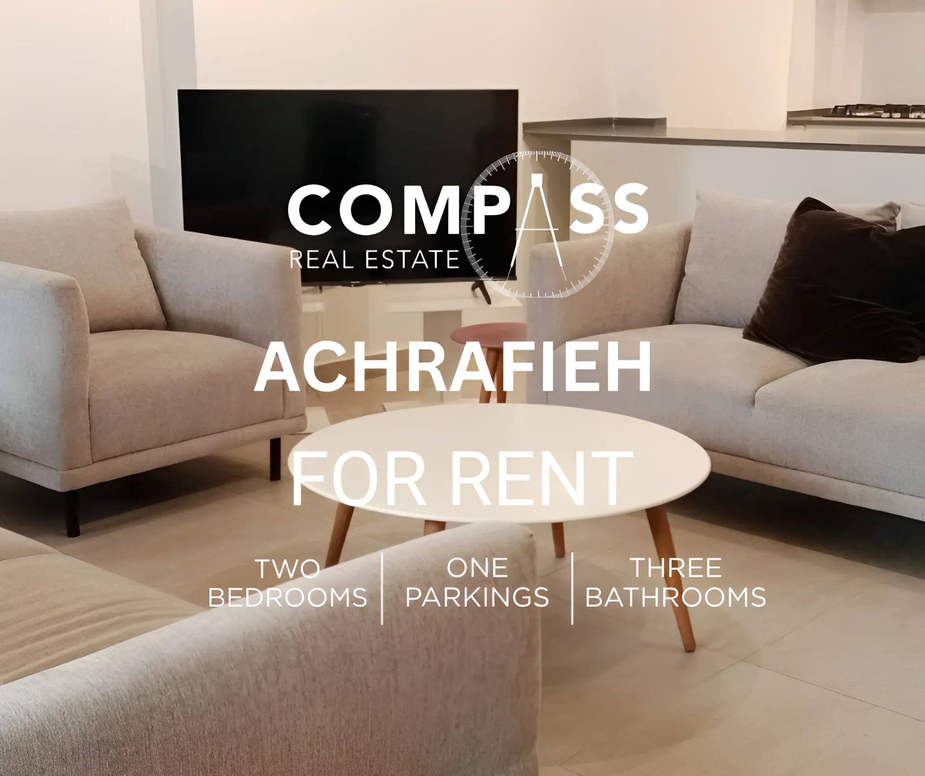 Apartment for Rent in Achrafieh, Beirut, Lebanon - 2 bed, 3 bath