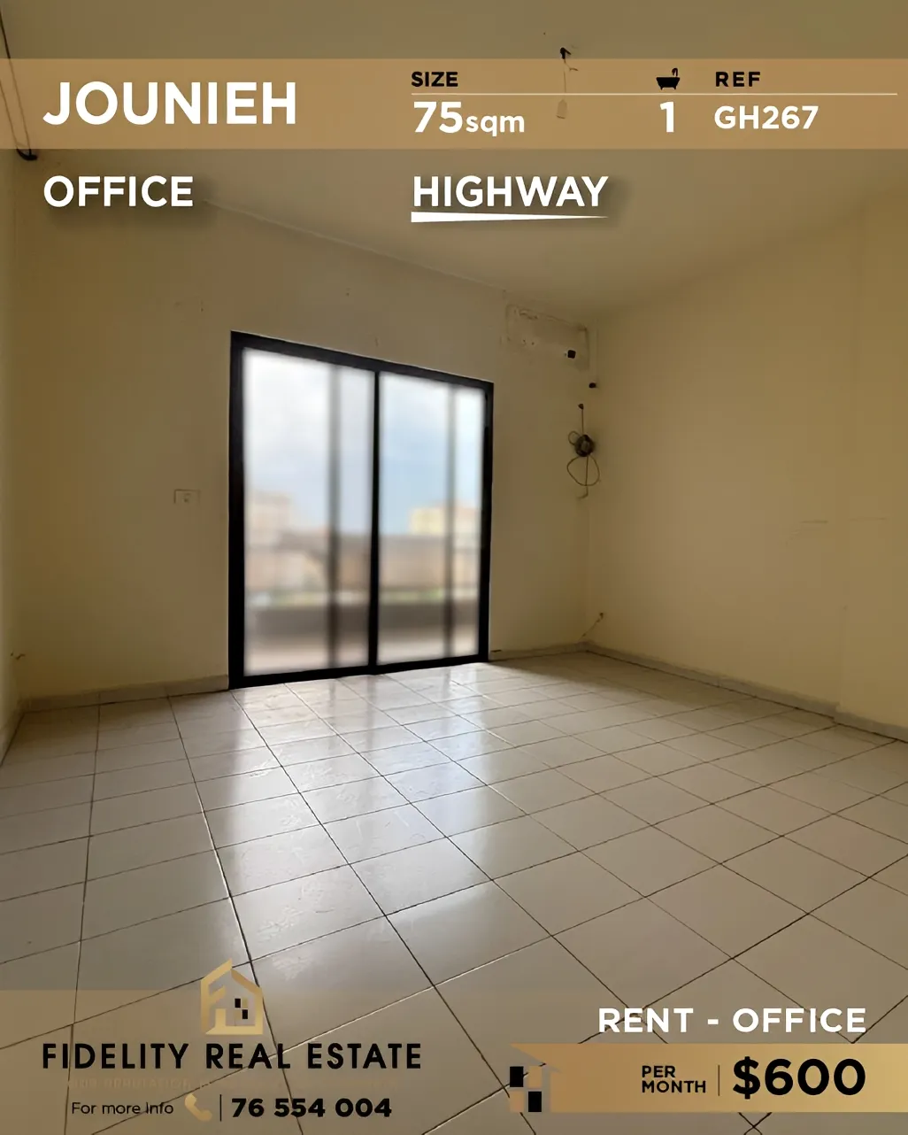 Office for rent in Jounieh, Lebanon