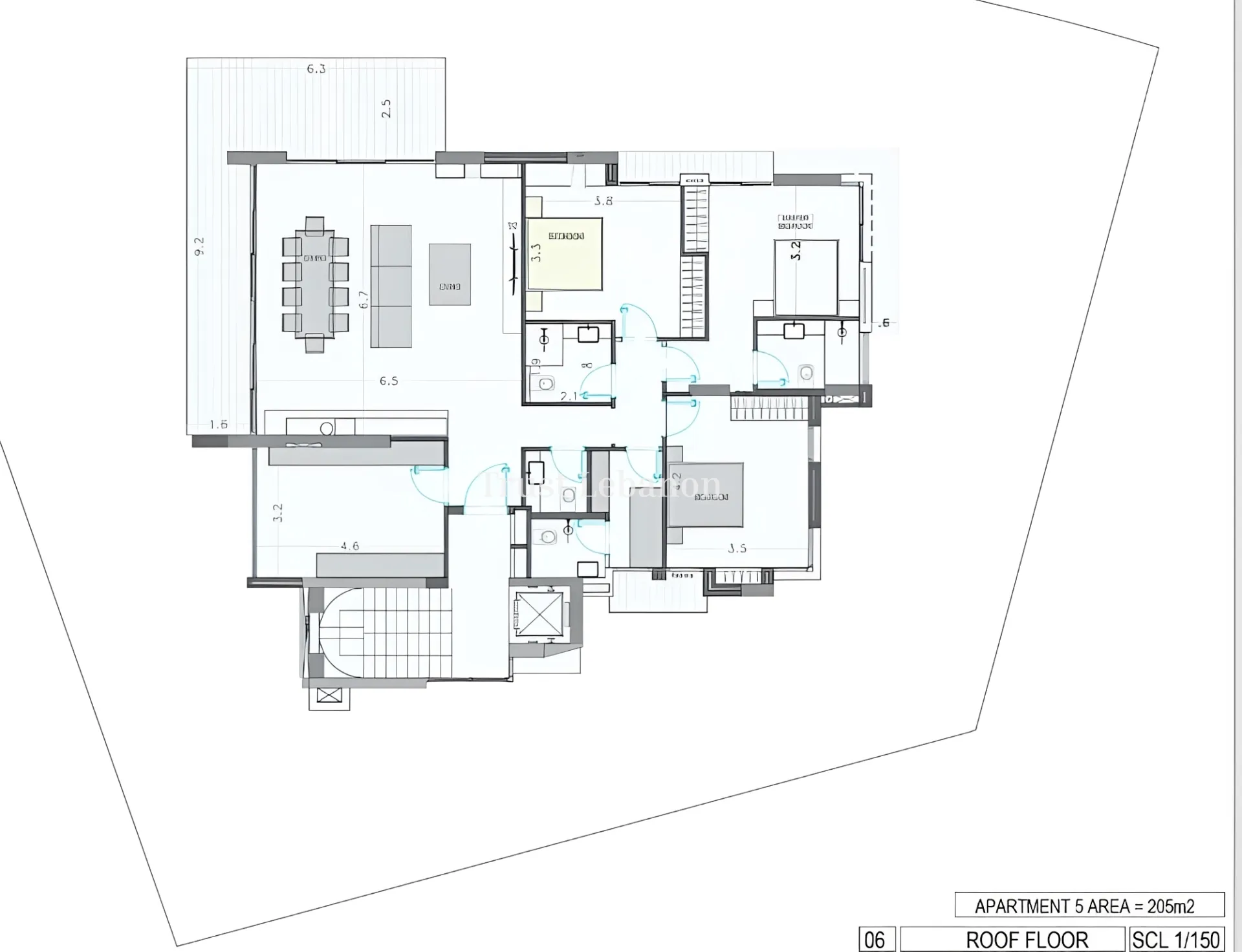 Apartment for sale in Mar Chaaya, Lebanon - 3 bed, 5 bath