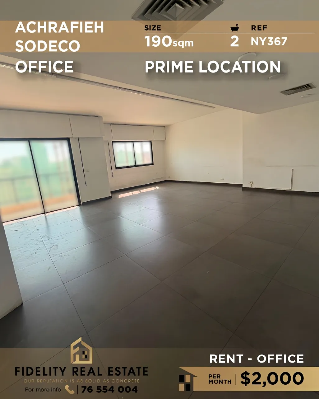 Office for rent in Sodeco, Beirut, Lebanon