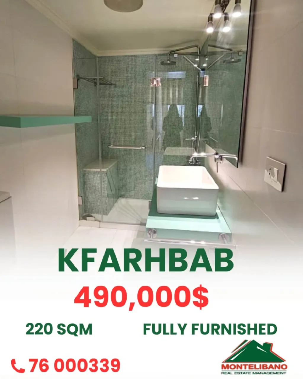Apartment for sale in Kfar Hbab, Lebanon