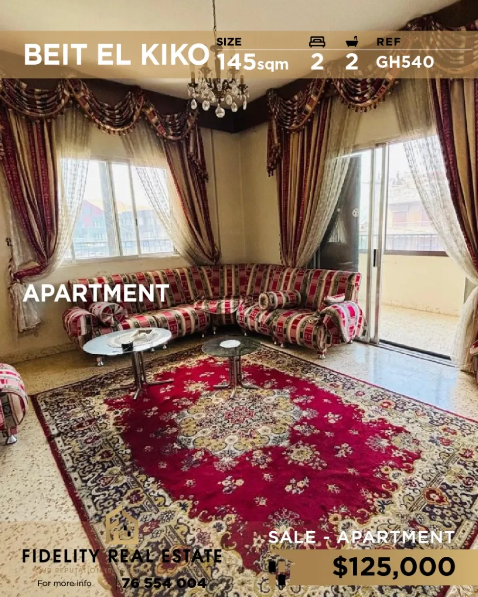 Apartment for sale in Beit El Kiko, Lebanon