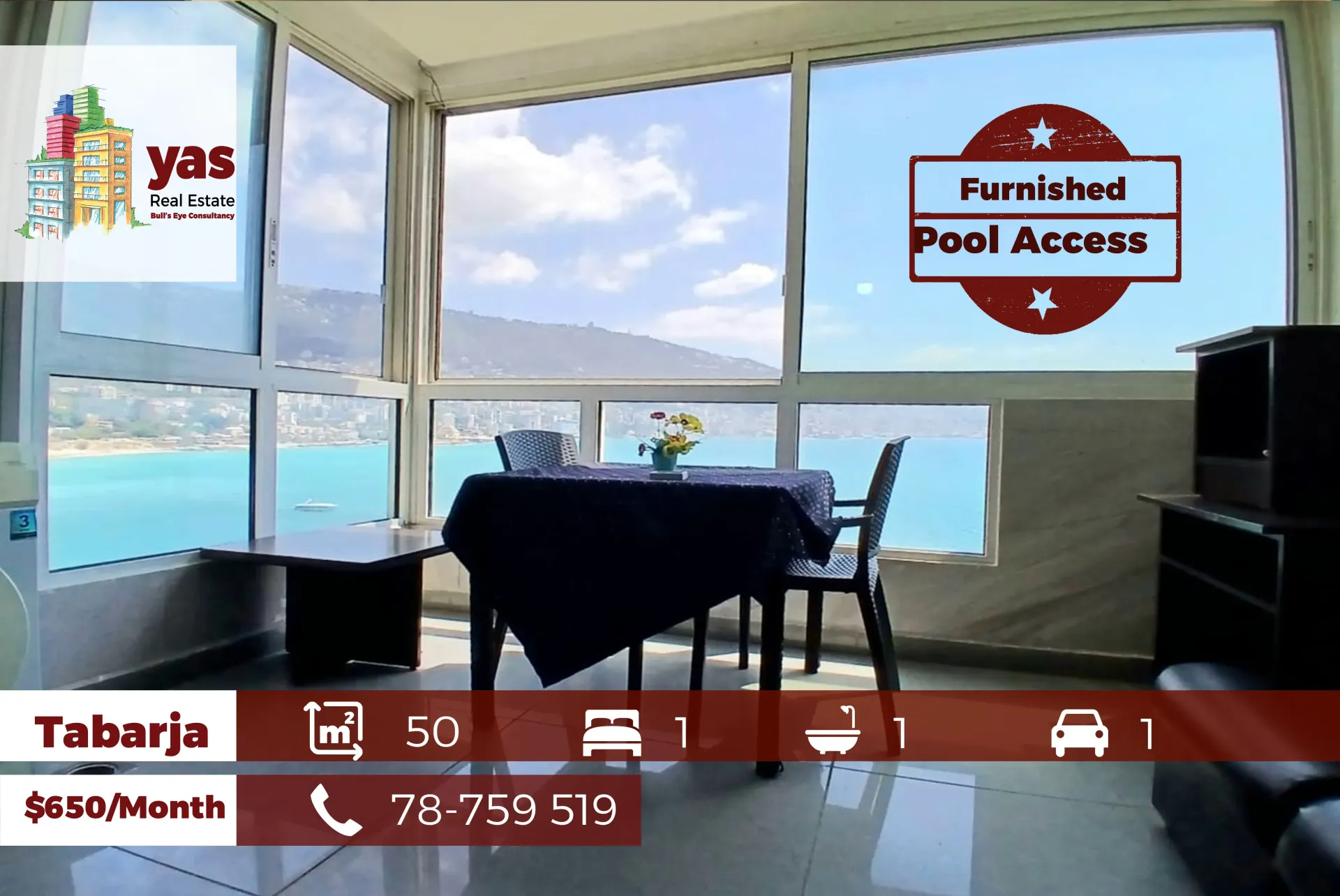 Apartment for Rent in Tabarja