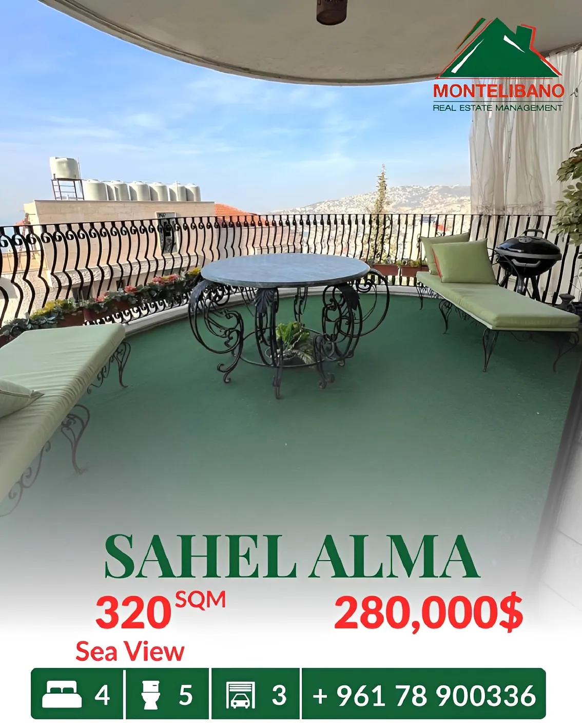 Apartment for Sale in Sahel Aalma, Lebanon
