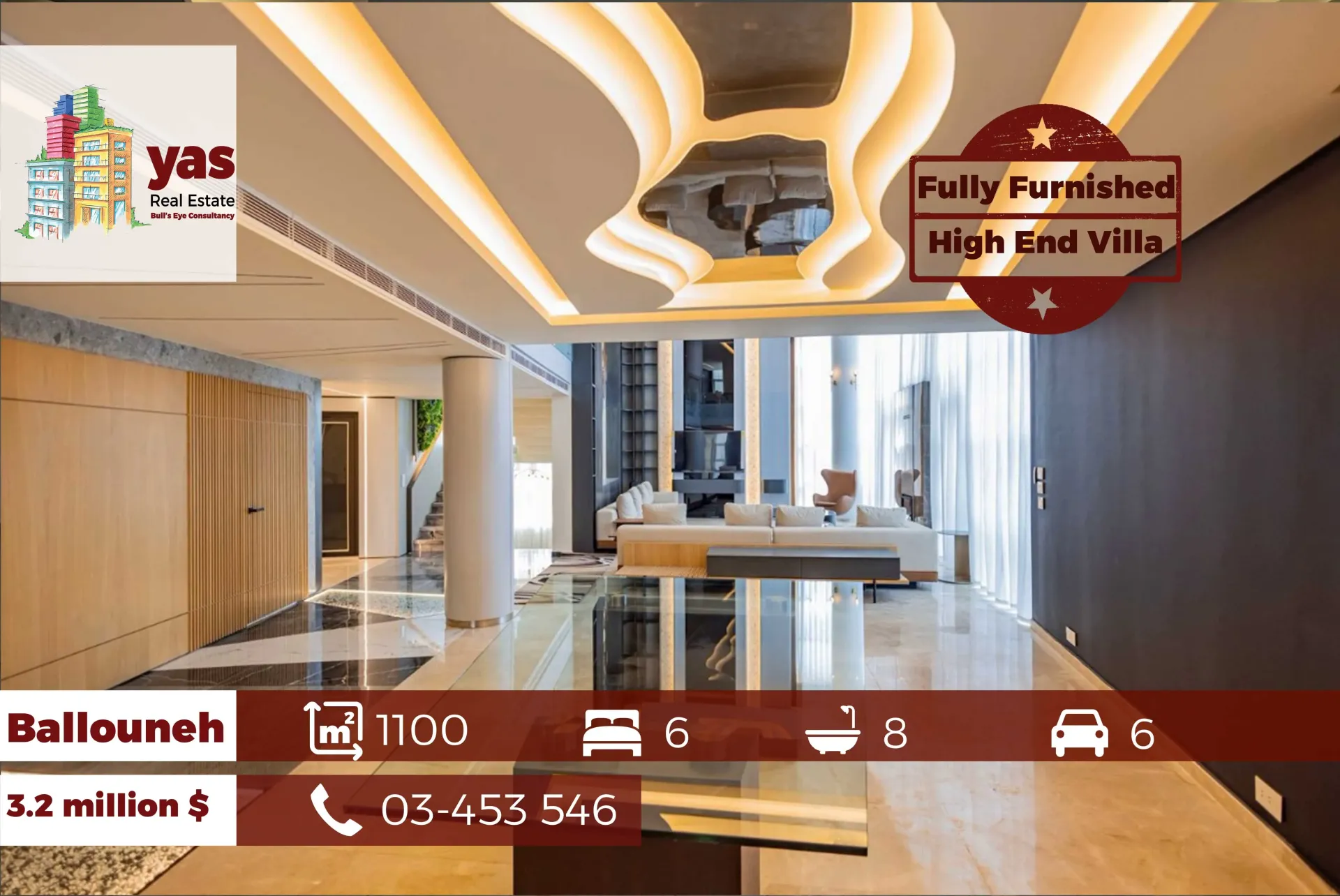 Villa for Sale in Ballouneh