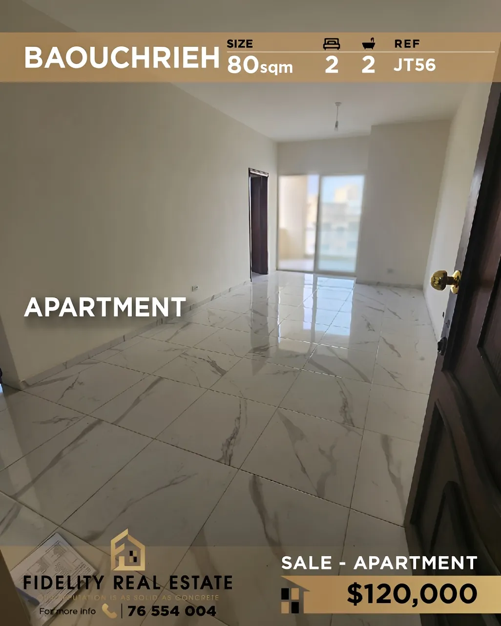 Apartment for sale in Baouchriyeh, Lebanon