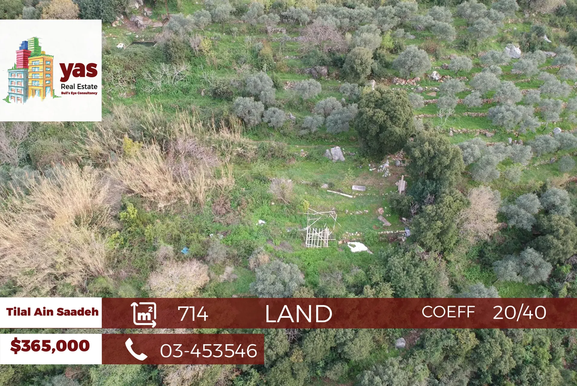 Land for Sale in Tilal Ain Saadeh, Metn